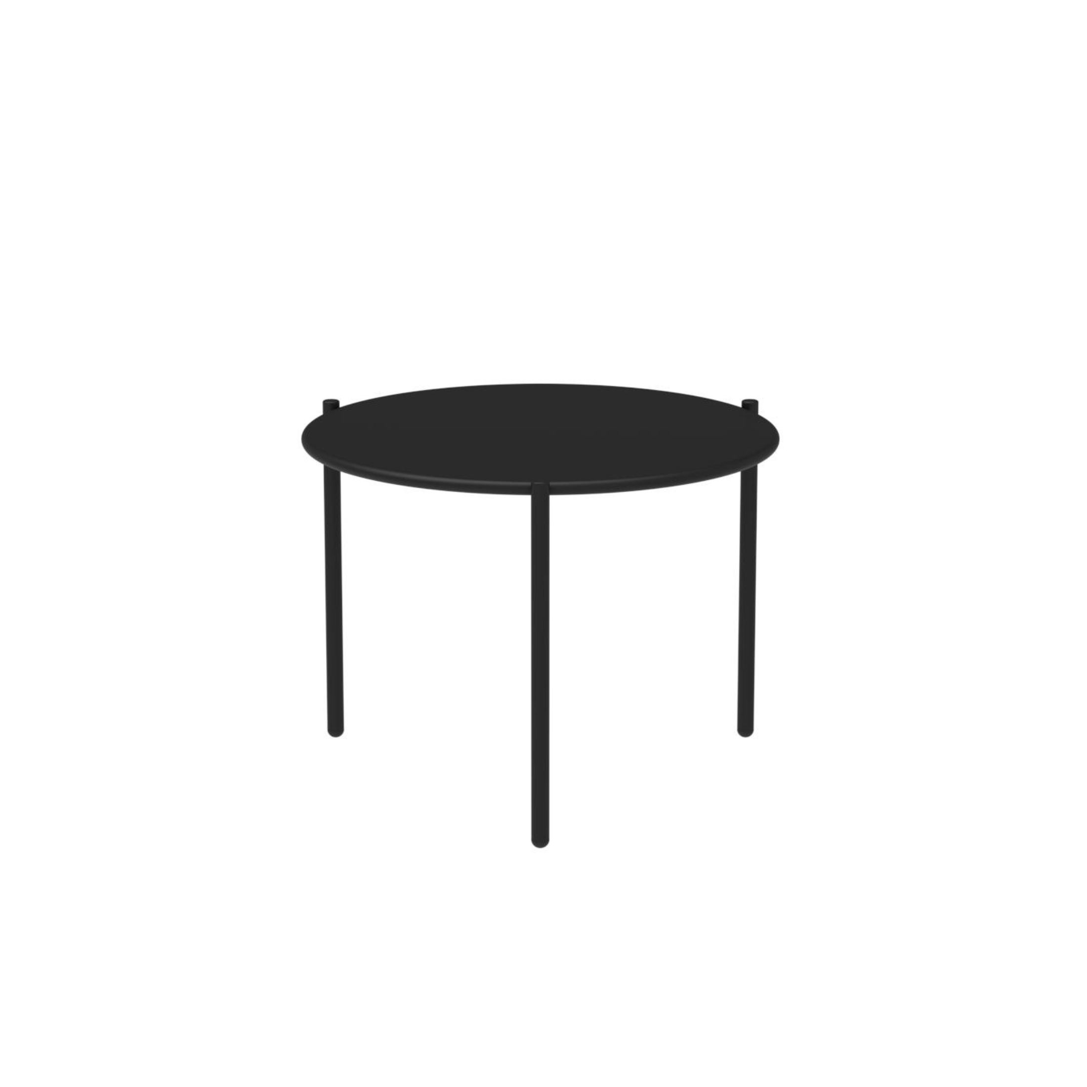 "Aria1" round metal coffee table, stackable garden table, 60x60 cm, 46 cm high