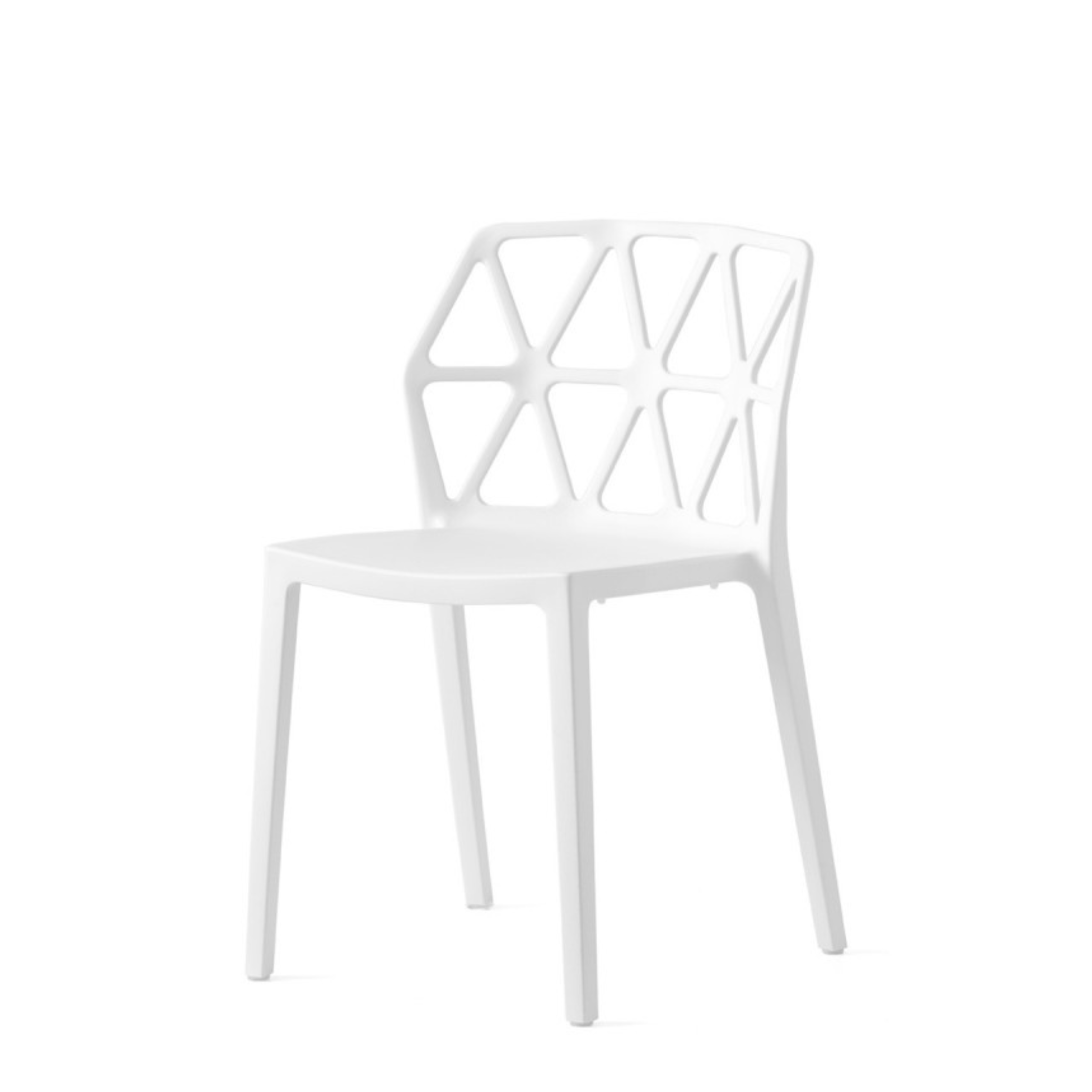 Set of modern living room chairs "Alchemia" in polypropylene cm 49.5x51 79h