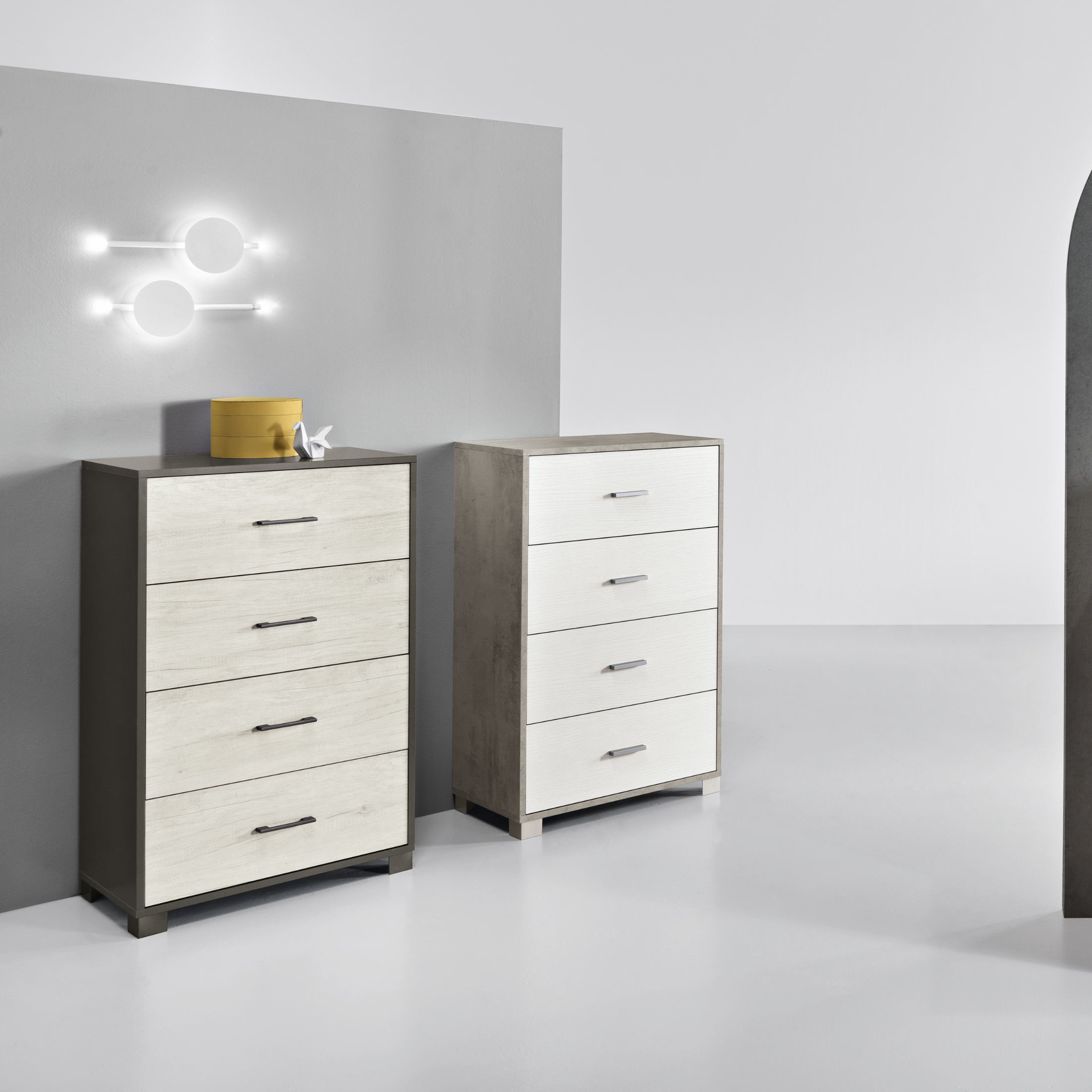 Elegant "Inka" 4-drawer chest of drawers for the entrance, 70x41 cm, 112h