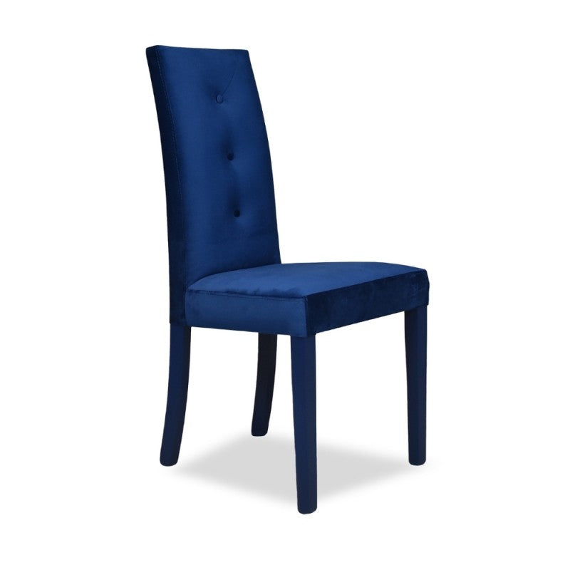 Set of "Montecarlo" dining chairs upholstered in velvet with 3 buttons cm 47x46 101h