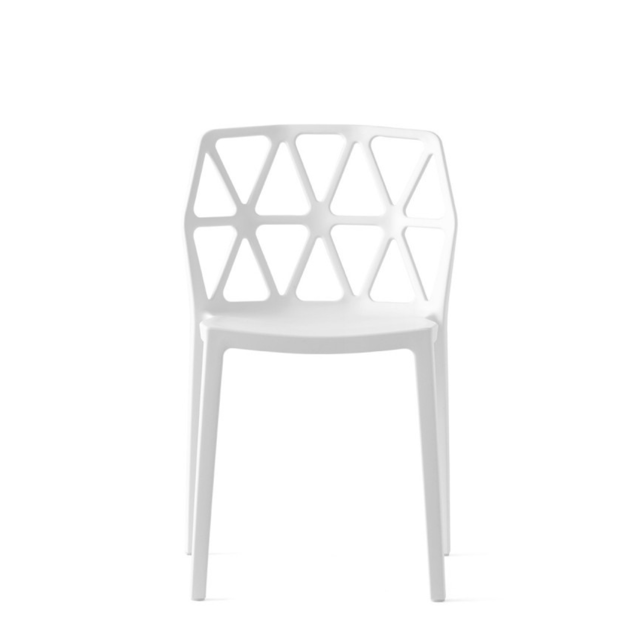 Set of modern living room chairs "Alchemia" in polypropylene cm 49.5x51 79h