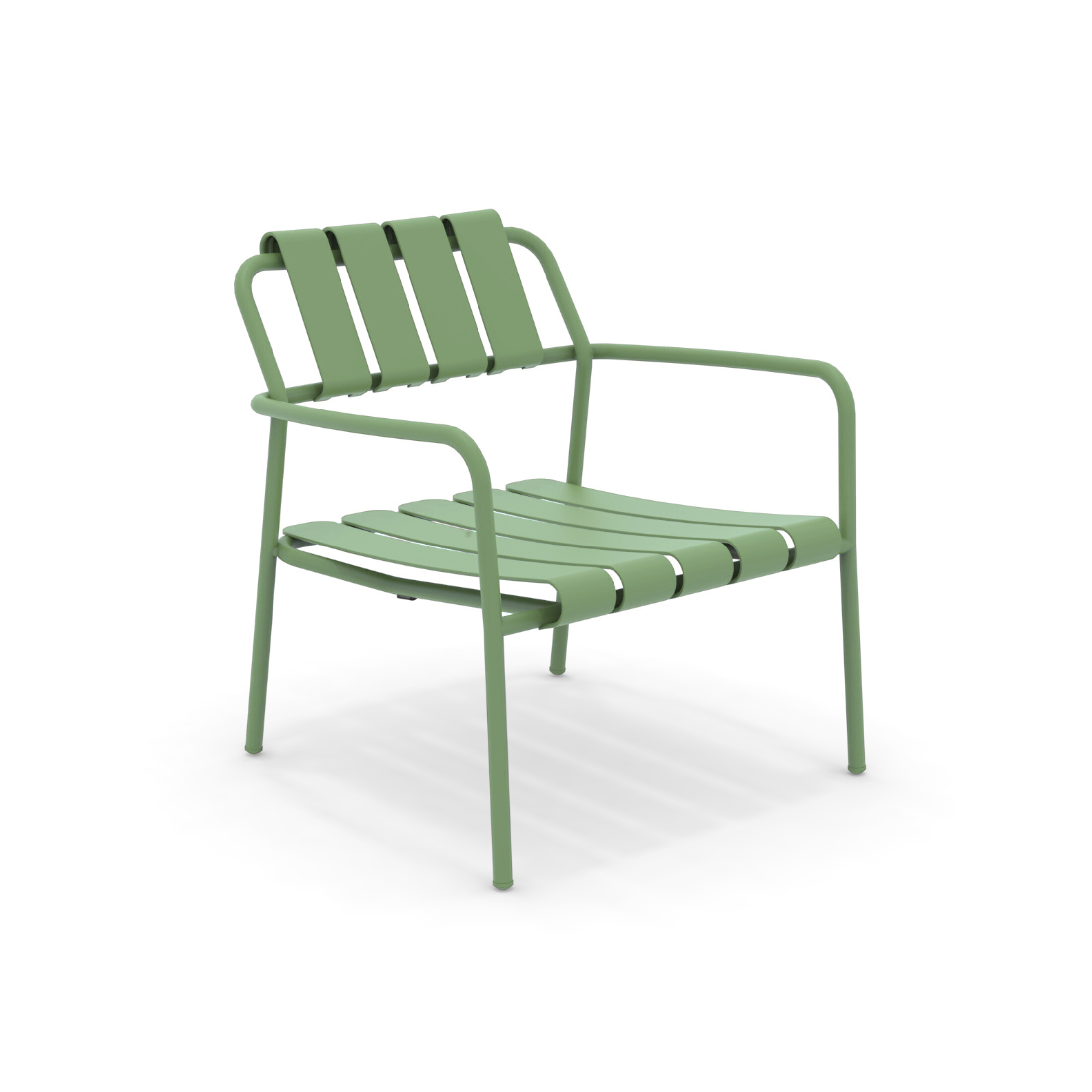 Low aluminum garden armchair "Verdea" lounge chair 72x70 cm 76h