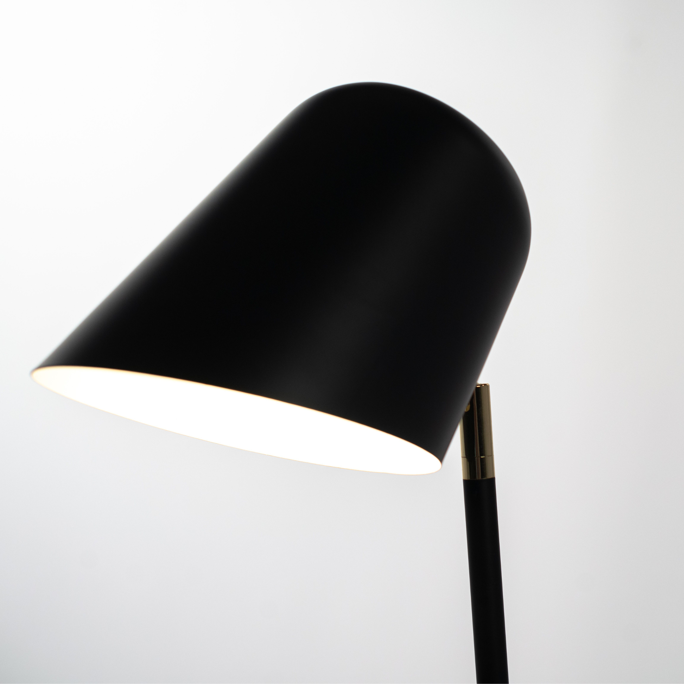 Metal lamp with "Mirror" lampshade for floor and table