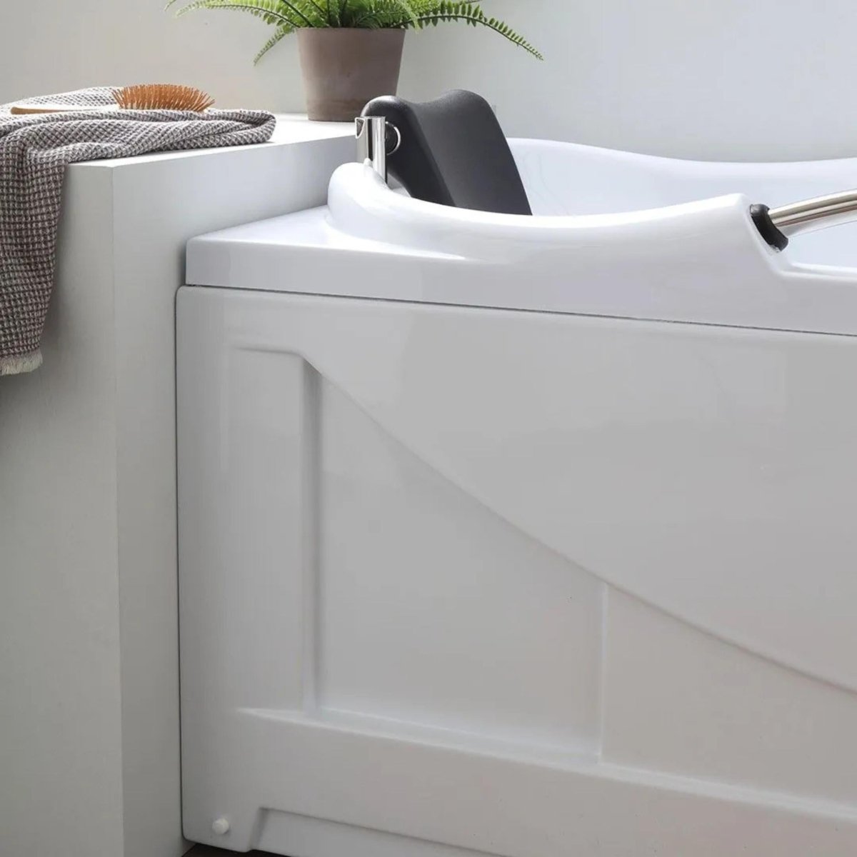 Vasca da bagno con idromassaggio "Doris" ad incasso su 3 pareti cm 170x78 65h - MondoViro