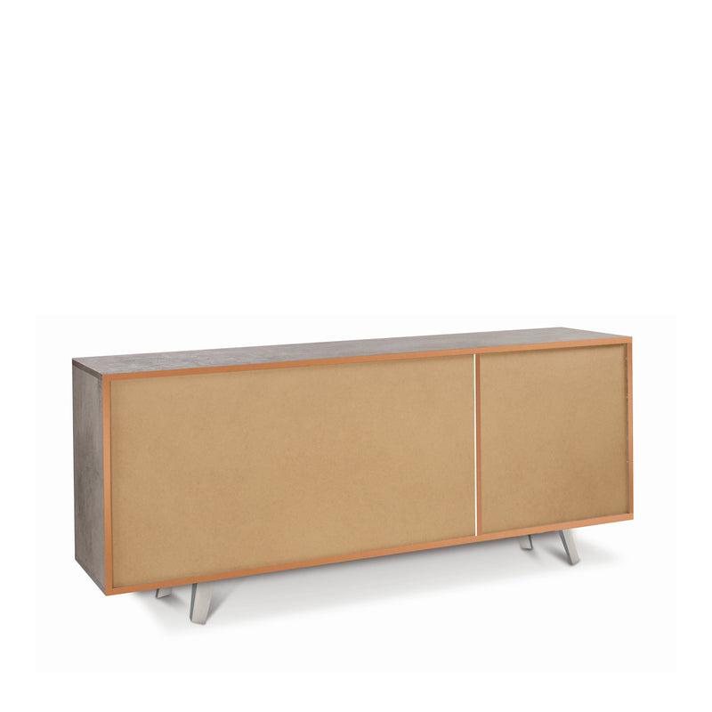 "Alex" 3-door wooden cabinet, push-pull sideboard, 177x41 cm, 74h
