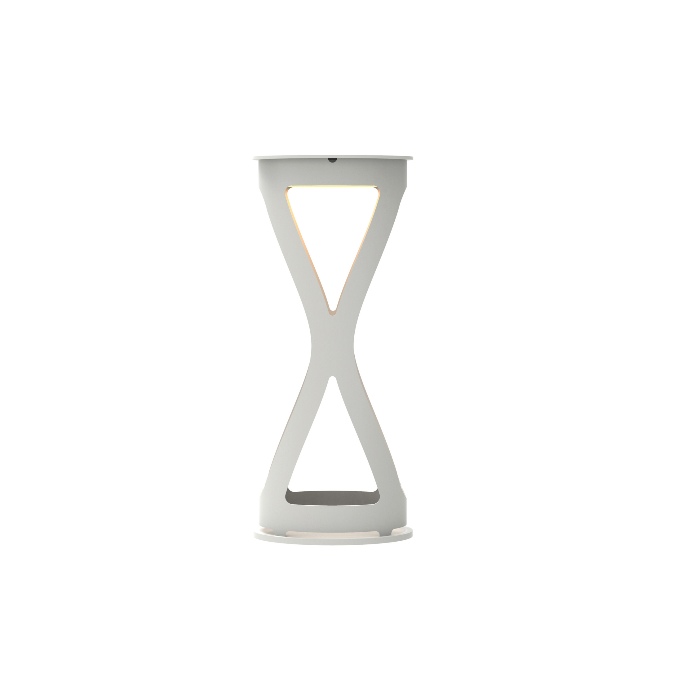 "Luna" rechargeable outdoor metal table lamp, 12x12 cm, 26 hours