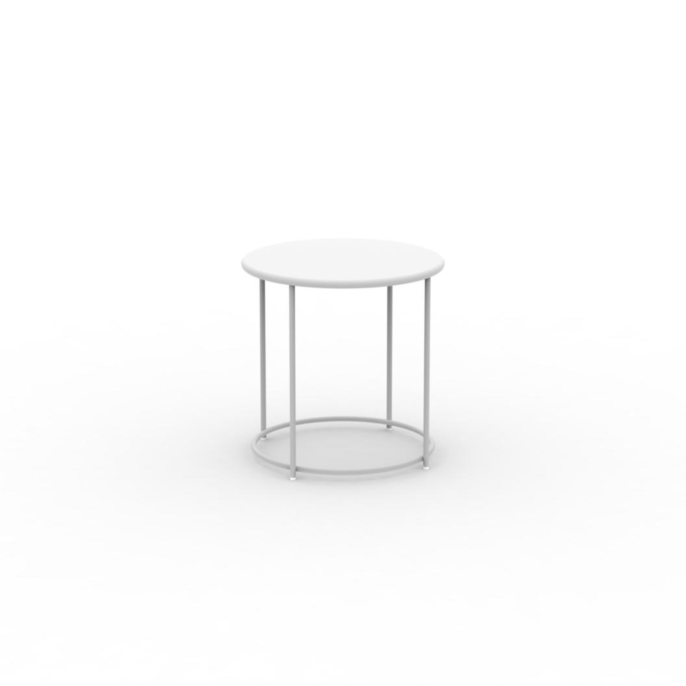 "Daisy" round metal coffee table for the garden, height 45 cm