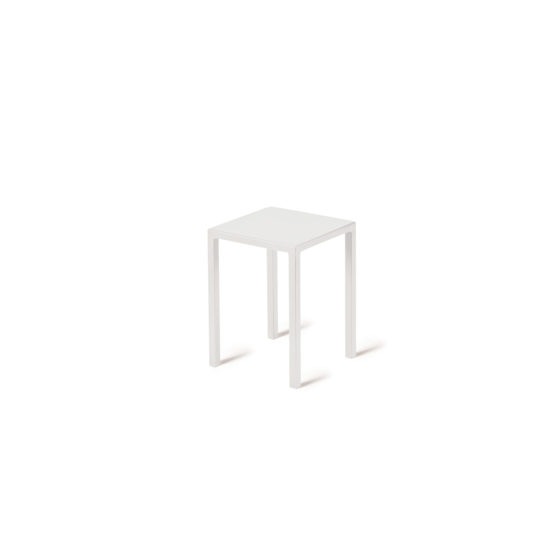 Quatris Modern Metal Low Stool, Garden Coffee Table
