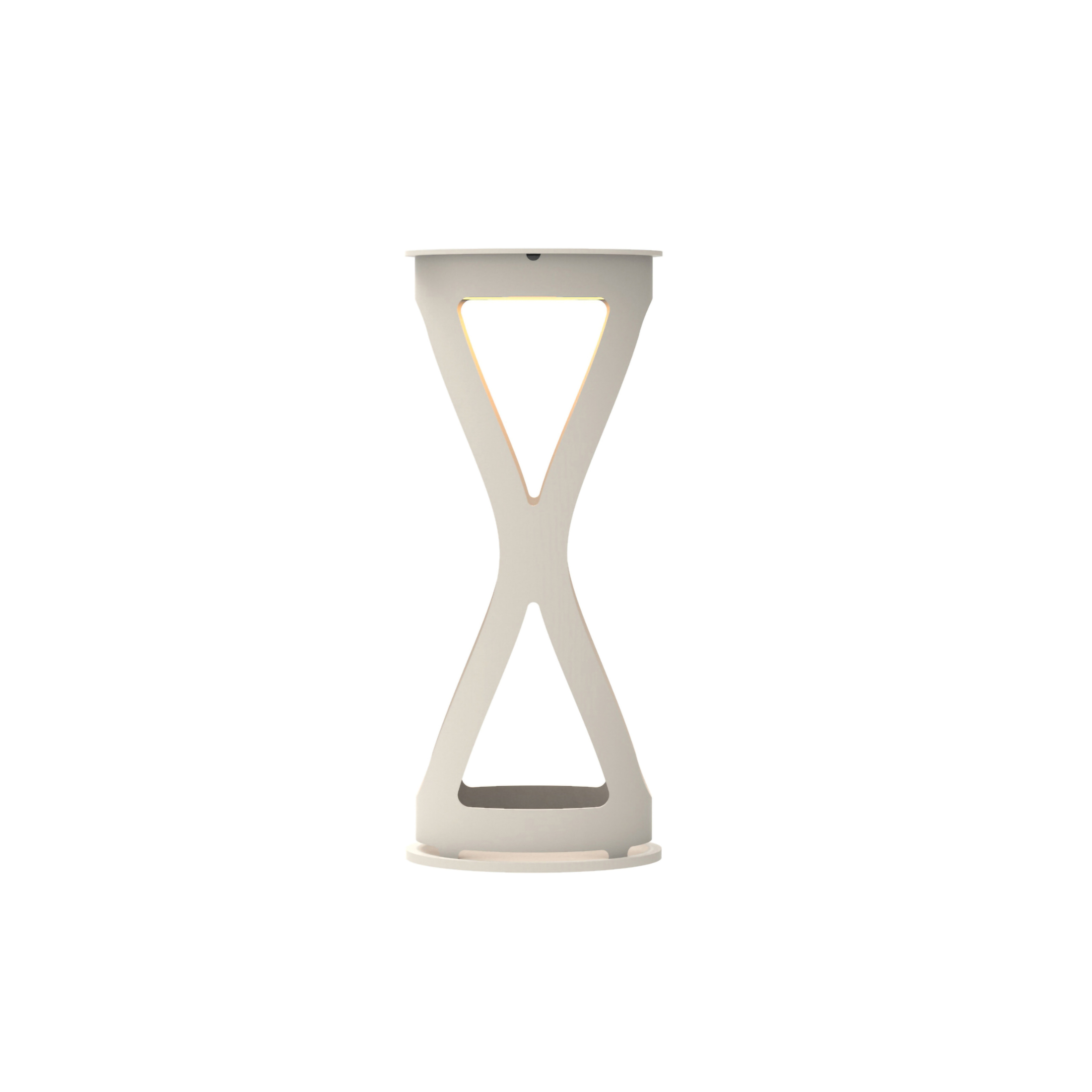 "Luna" rechargeable outdoor metal table lamp, 12x12 cm, 26 hours