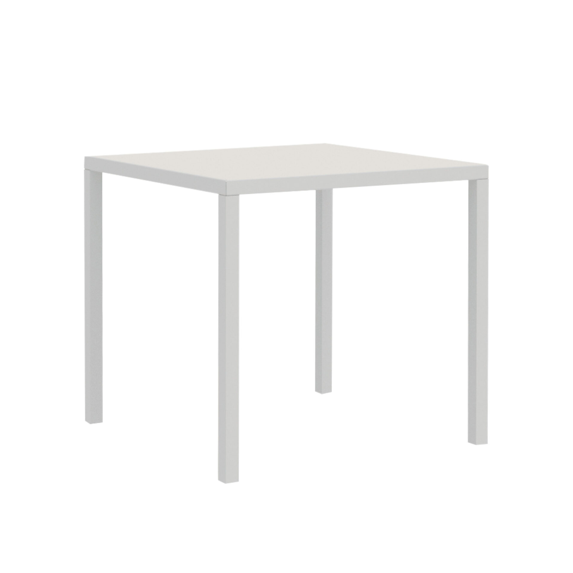 Fixed rectangular metal garden table "Quatris" 80x60 cm 75h