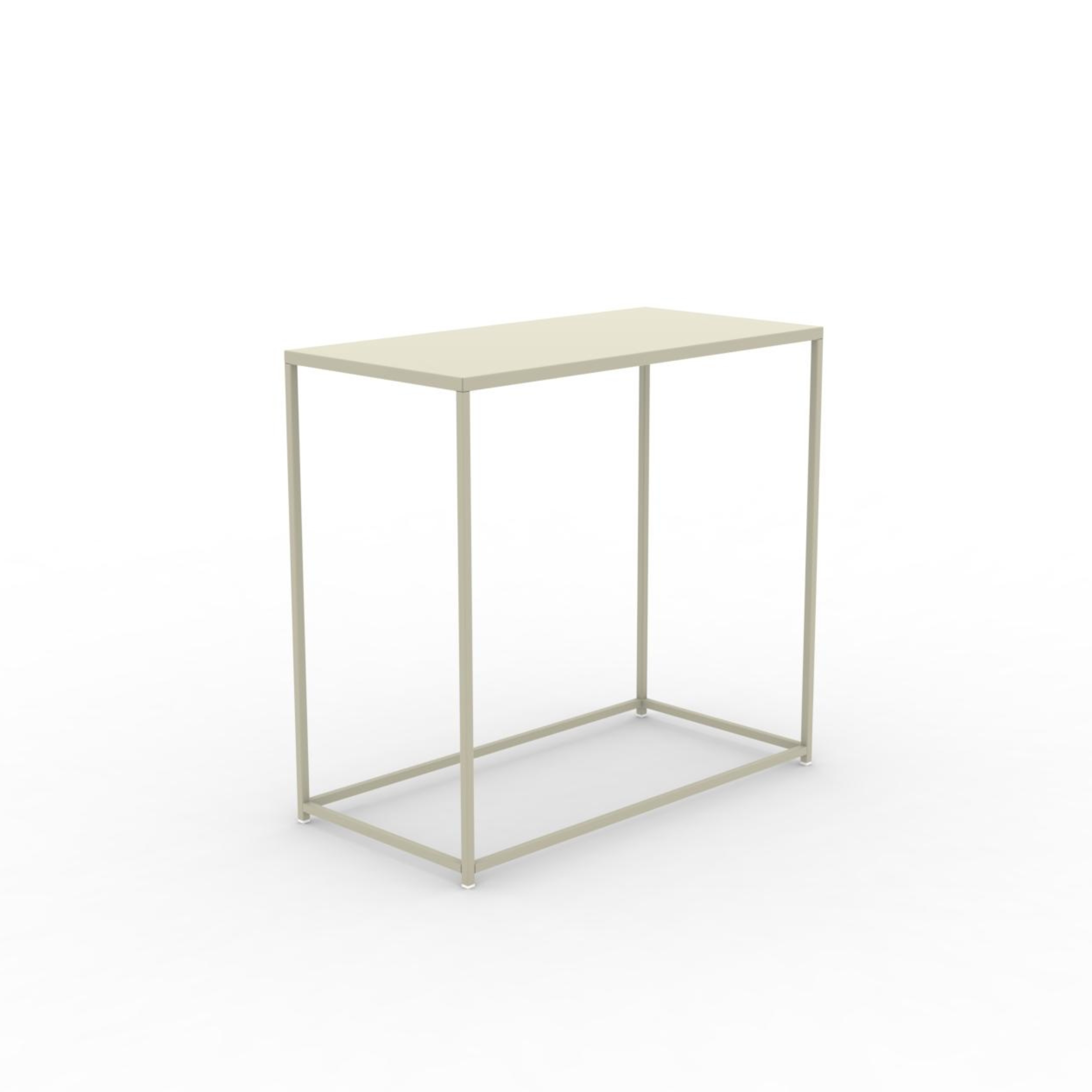 "Daisy" mobile metal garden console table, 40x80 cm, 75 cm high