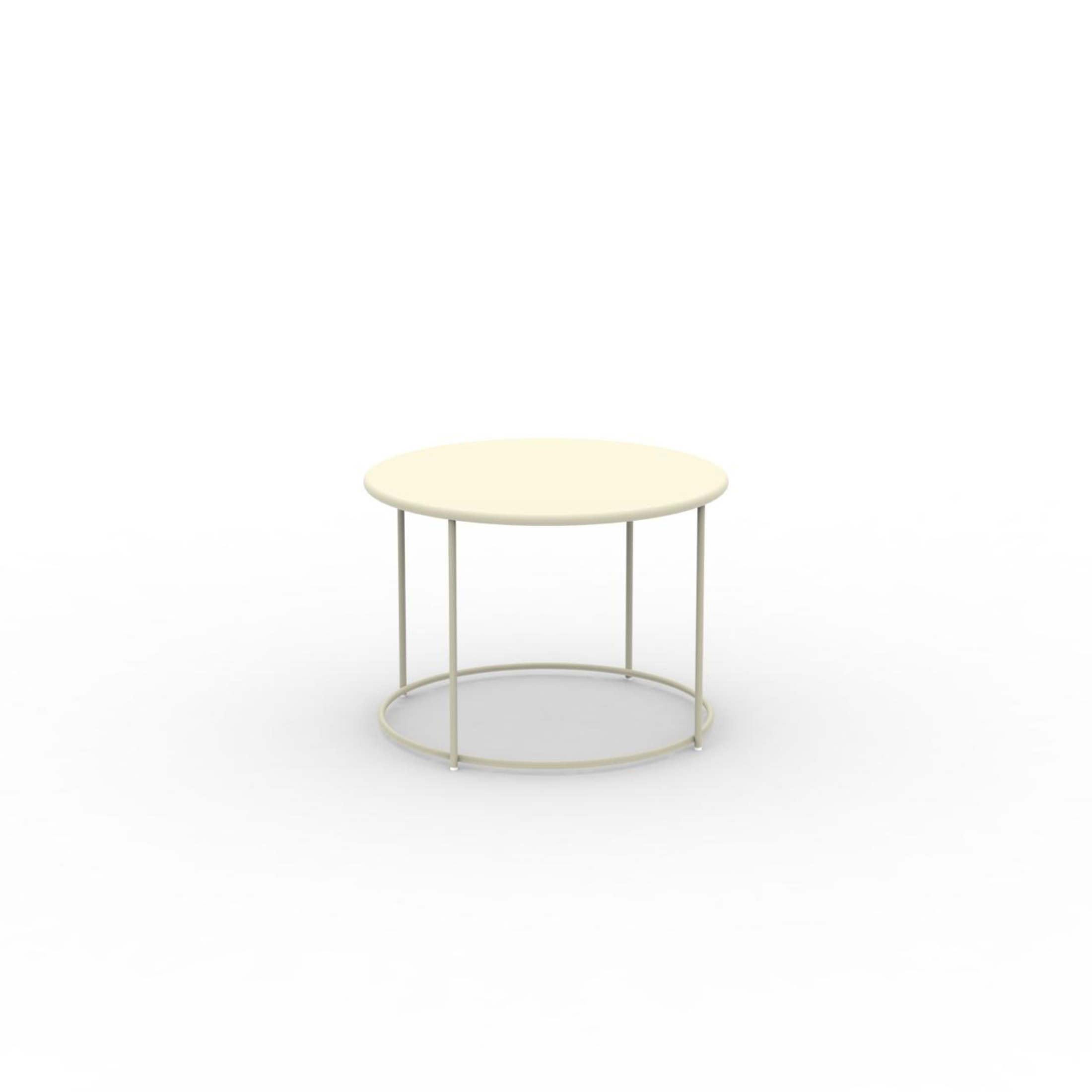 "Daisy" round metal coffee table for the garden, height 45 cm