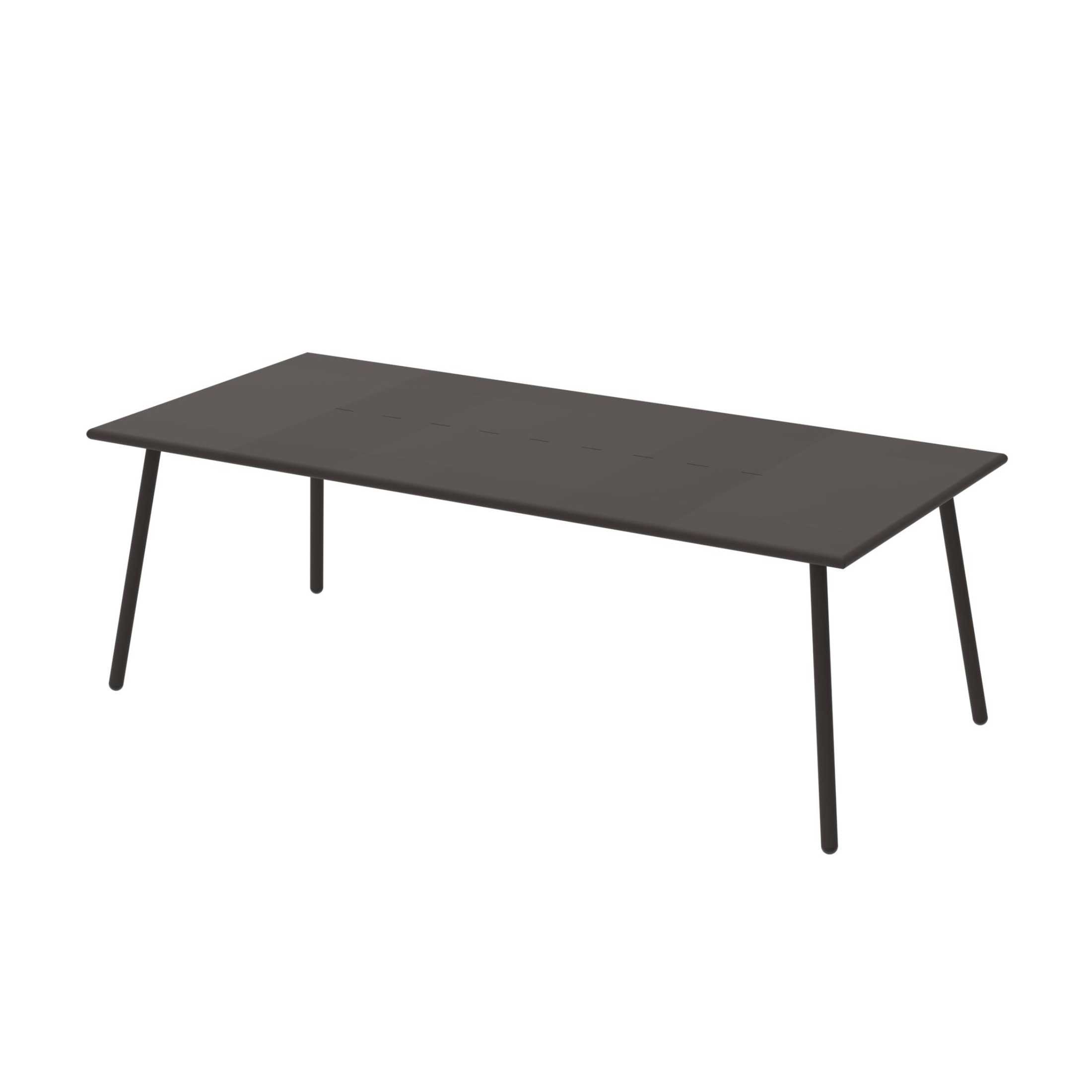 "Roma1" fixed painted metal table for modern garden