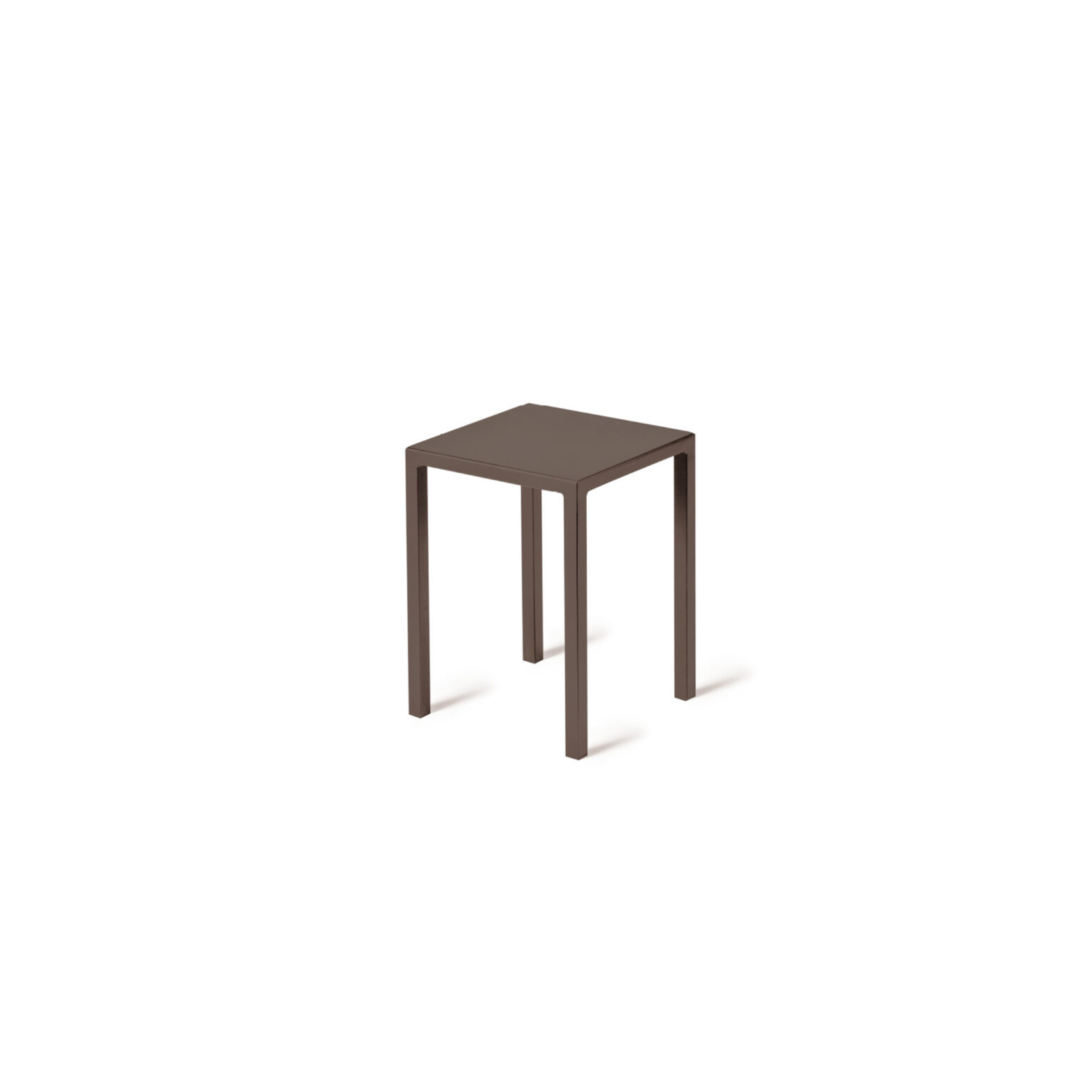 Quatris Modern Metal Low Stool, Garden Coffee Table