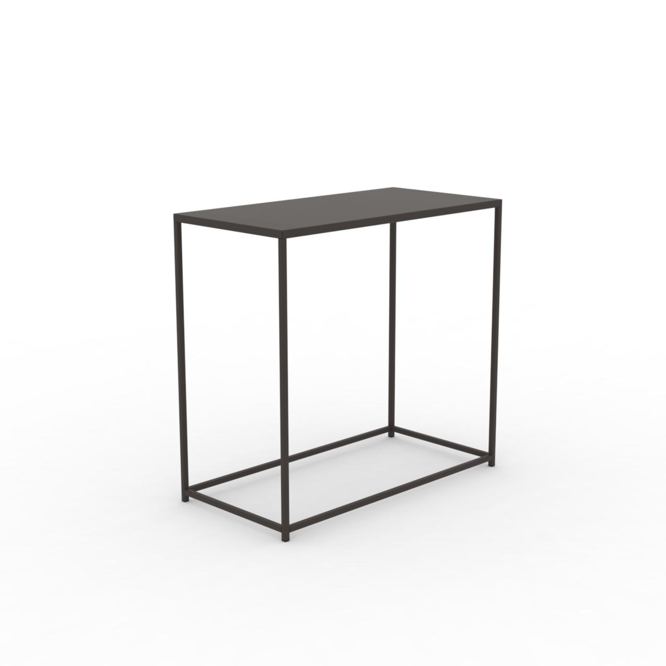 "Daisy" mobile metal garden console table, 40x80 cm, 75 cm high