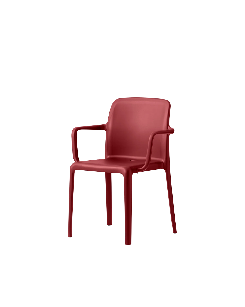 Set di sedie moderne in polipropilene "Bayo" impilabili per esterno e interno cm 60x54 82,5h - MondoViro