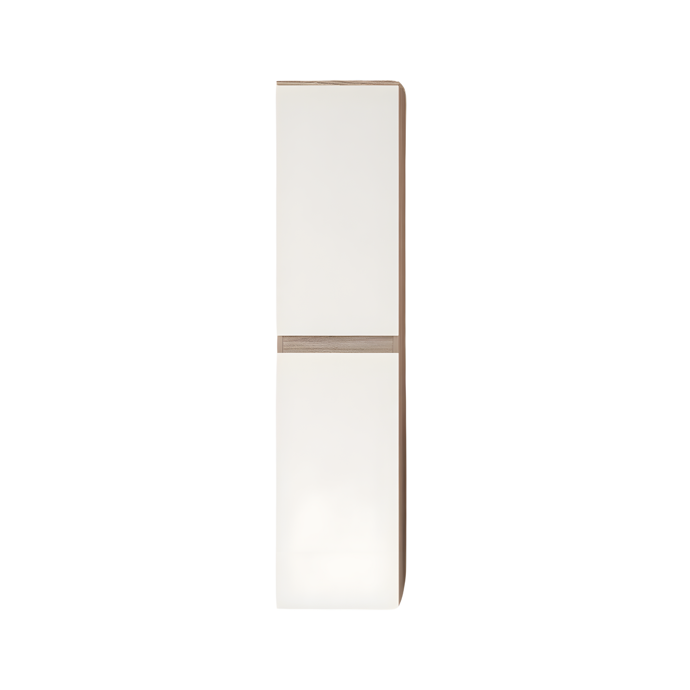 "Sara" modern wall-hung wooden bathroom cabinet with 2 sink drawers and LED mirror