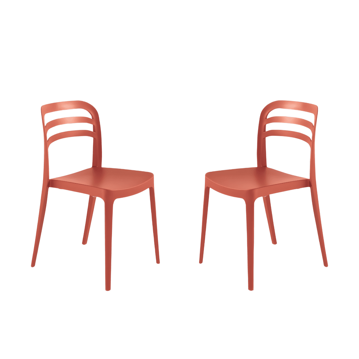 Set di sedie da pranzo "Guapa" in polipropilene cm 50x51 82h - MondoViro