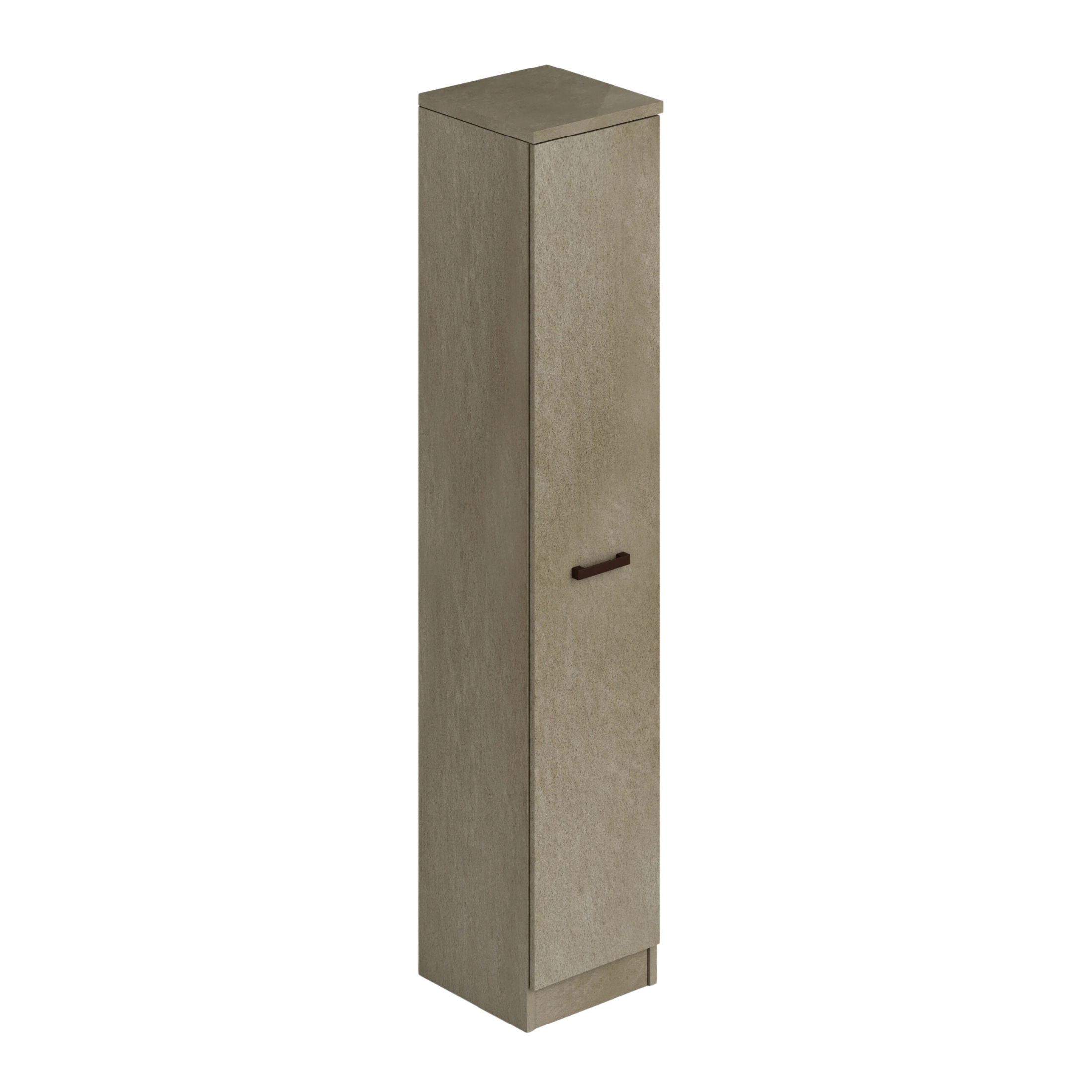 "Dry" column with 1 door and versatile shelves, 38x36 cm, 182 cm high