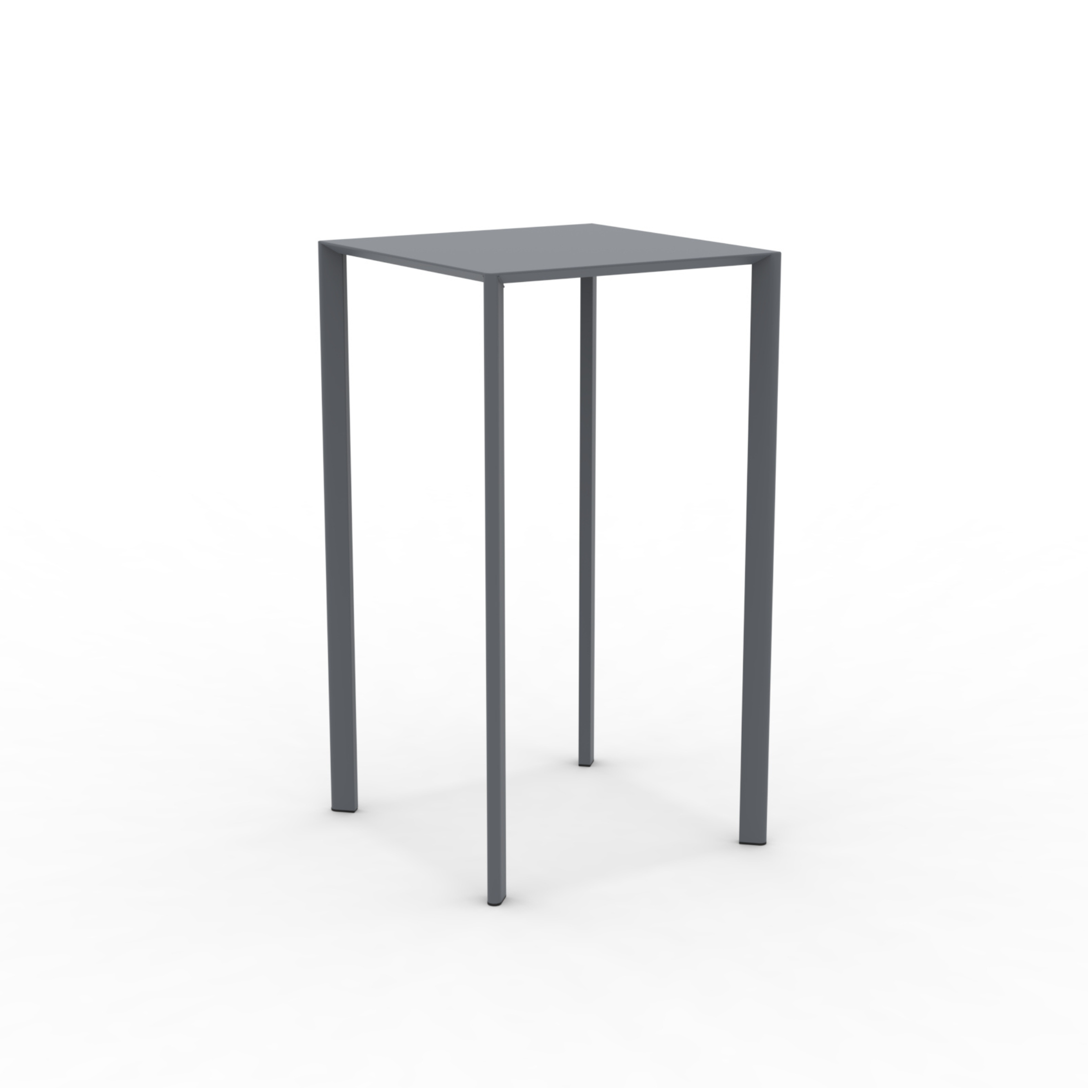 "Fox2" stackable square metal garden table, 60x60 cm, 110 cm high
