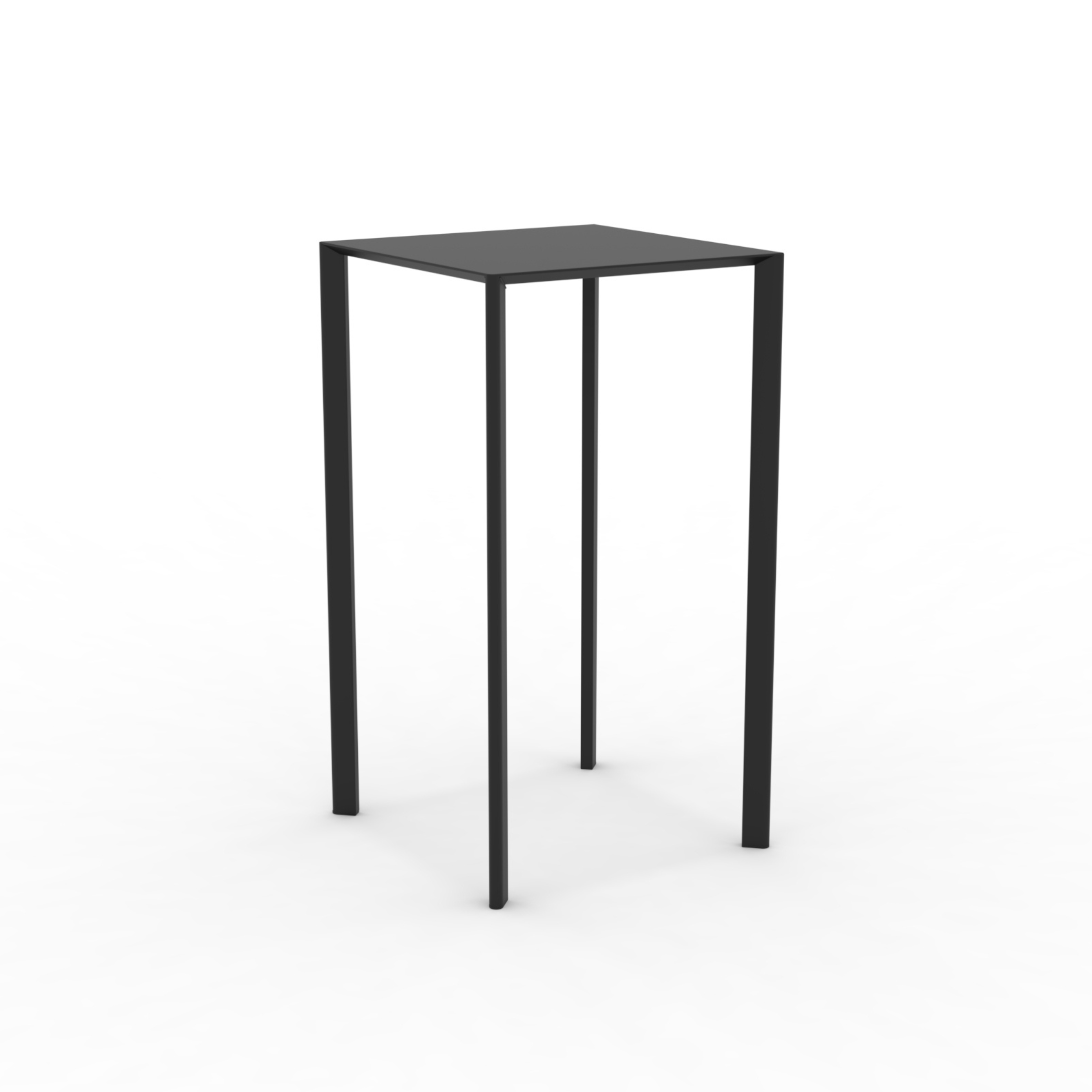 "Fox2" stackable square metal garden table, 60x60 cm, 110 cm high