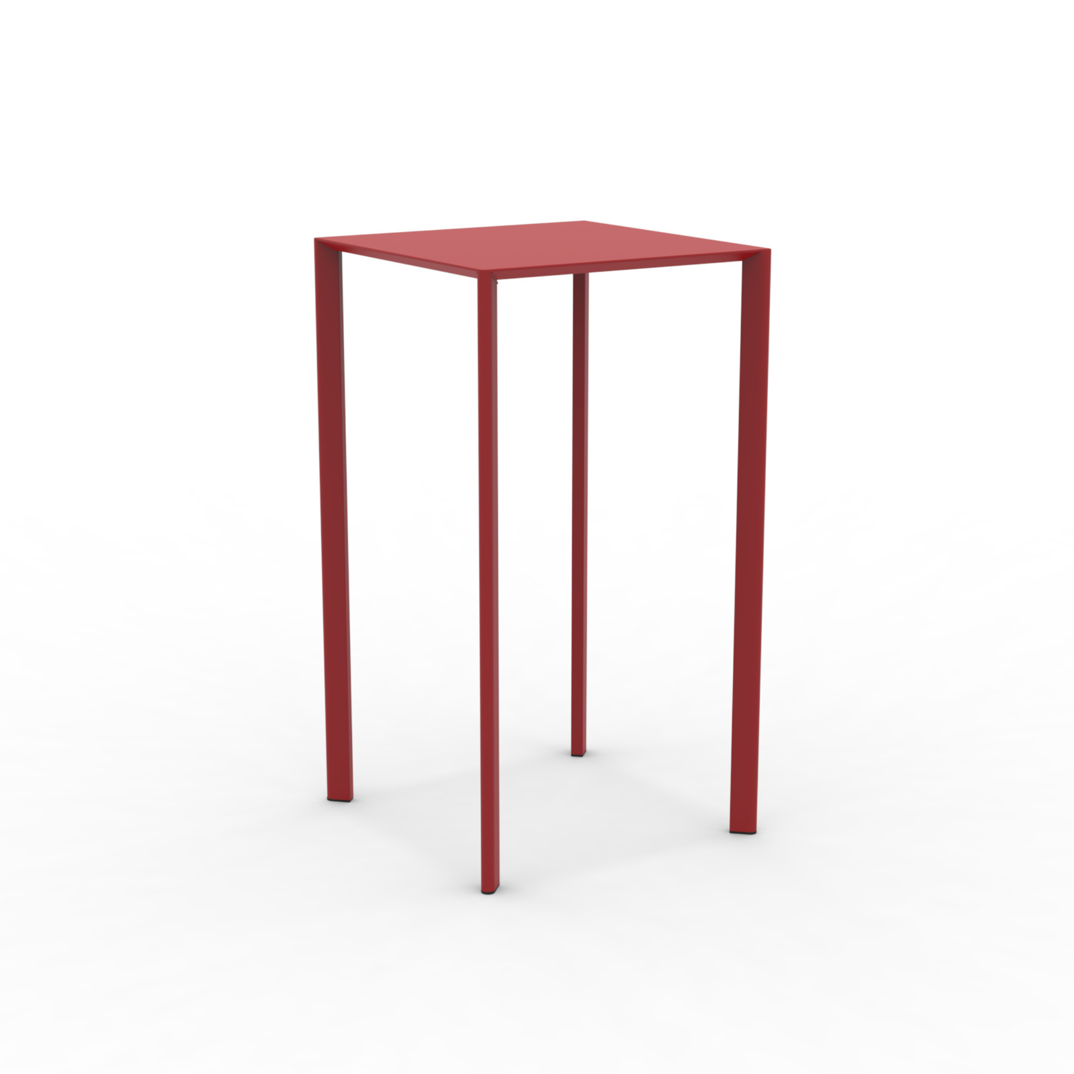 "Fox2" stackable square metal garden table, 60x60 cm, 110 cm high