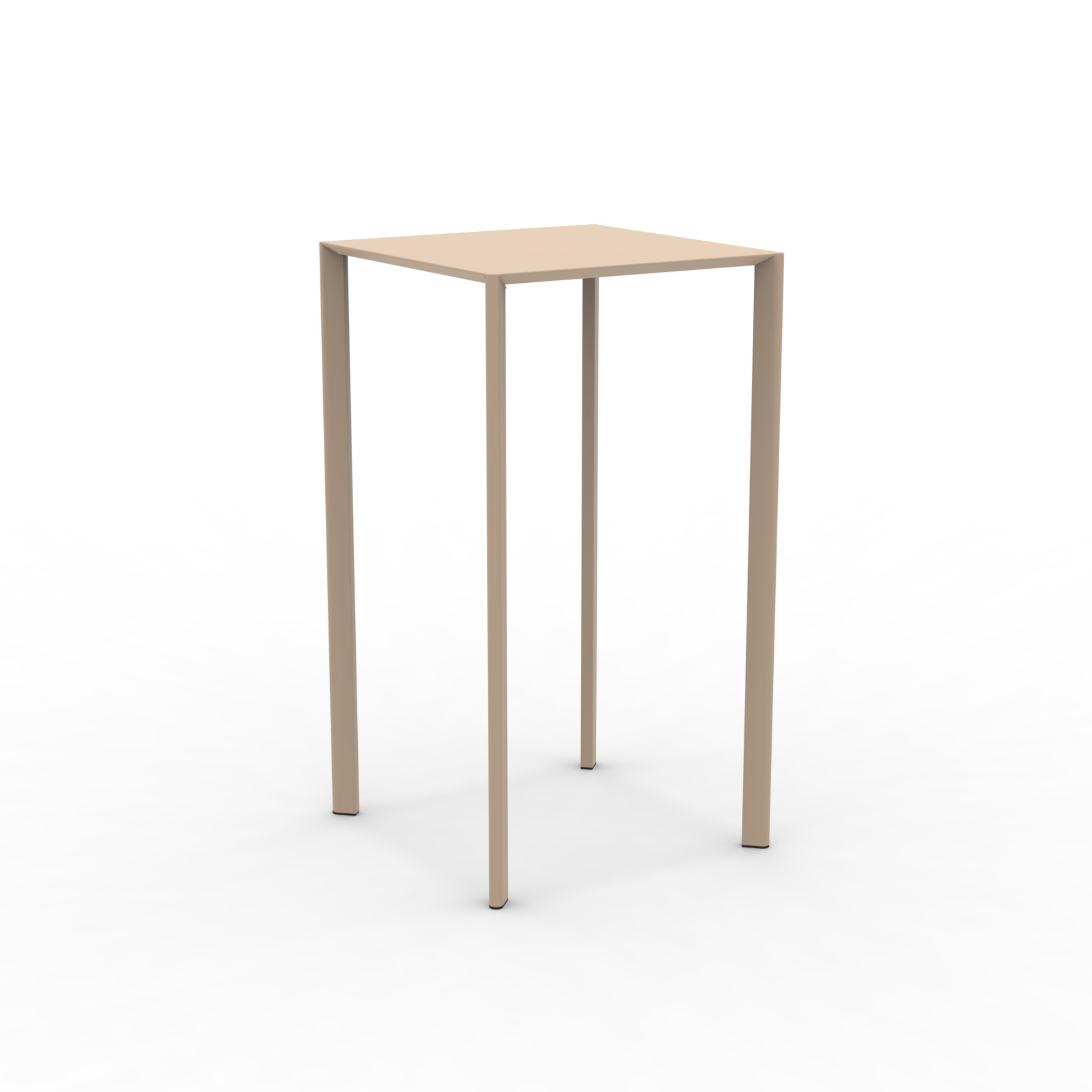 "Fox2" stackable square metal garden table, 60x60 cm, 110 cm high