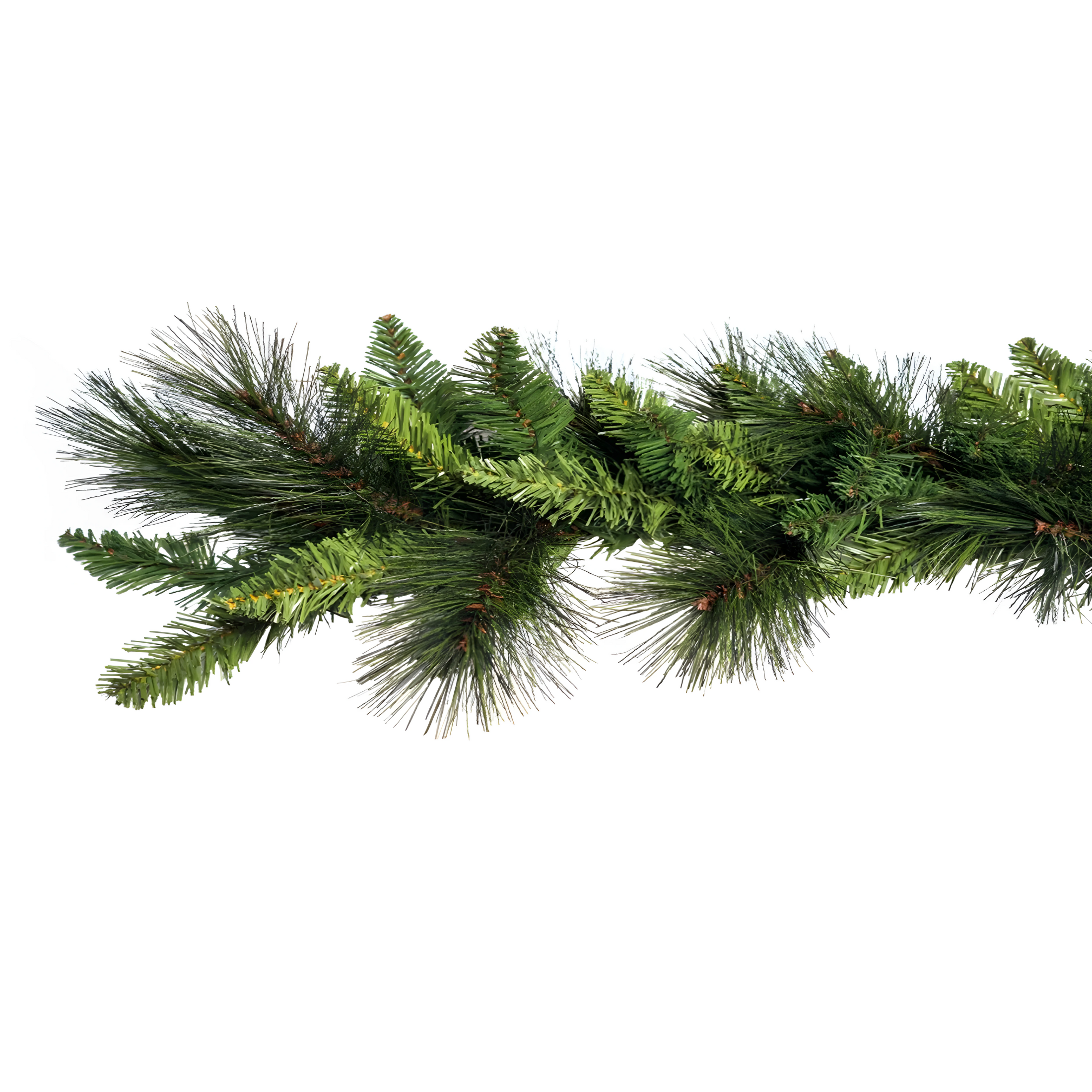 "Eddy" Christmas garland in PVC and PP with pine needle effect, 270 cm festoon