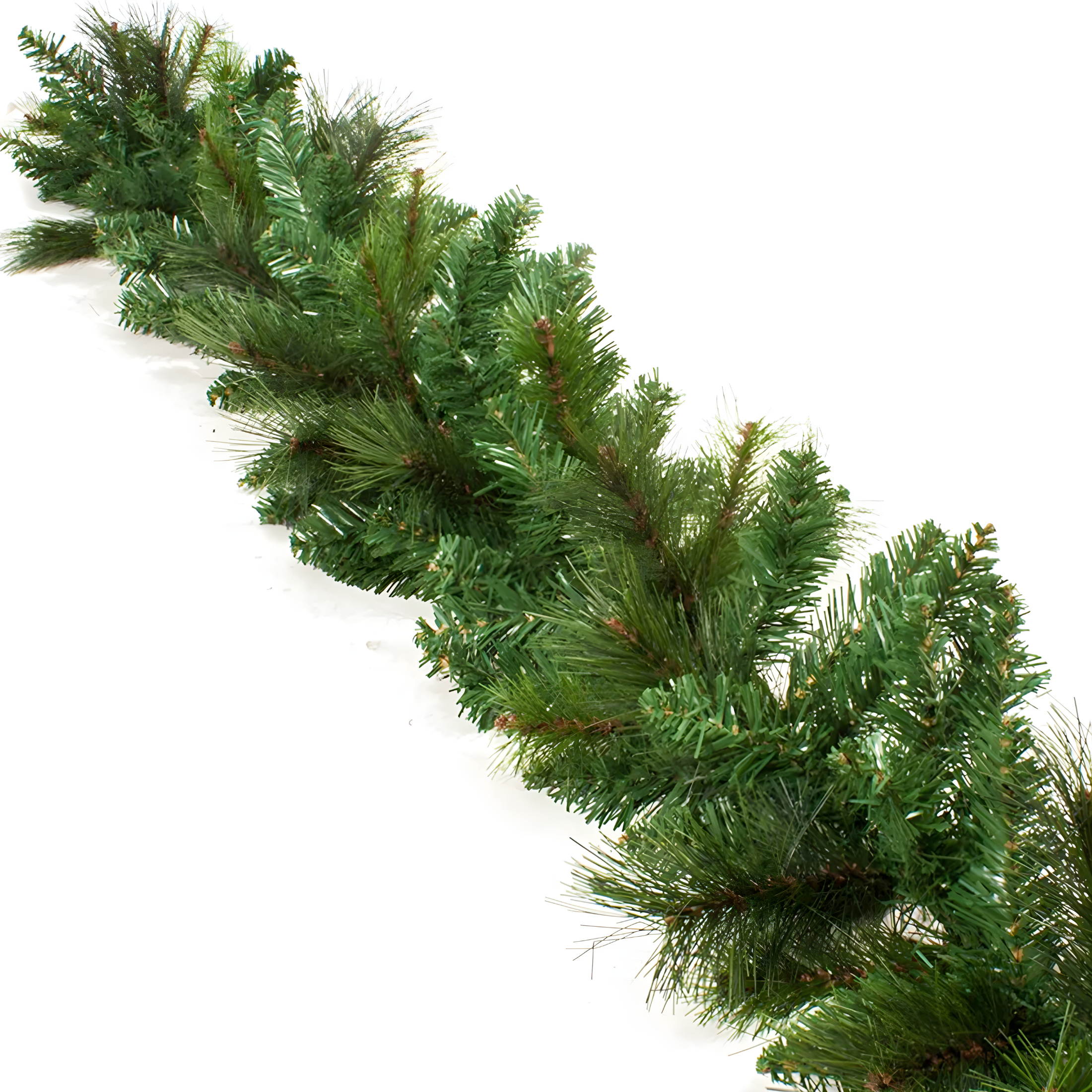 "Eddy" Christmas garland in PVC and PP with pine needle effect, 270 cm festoon