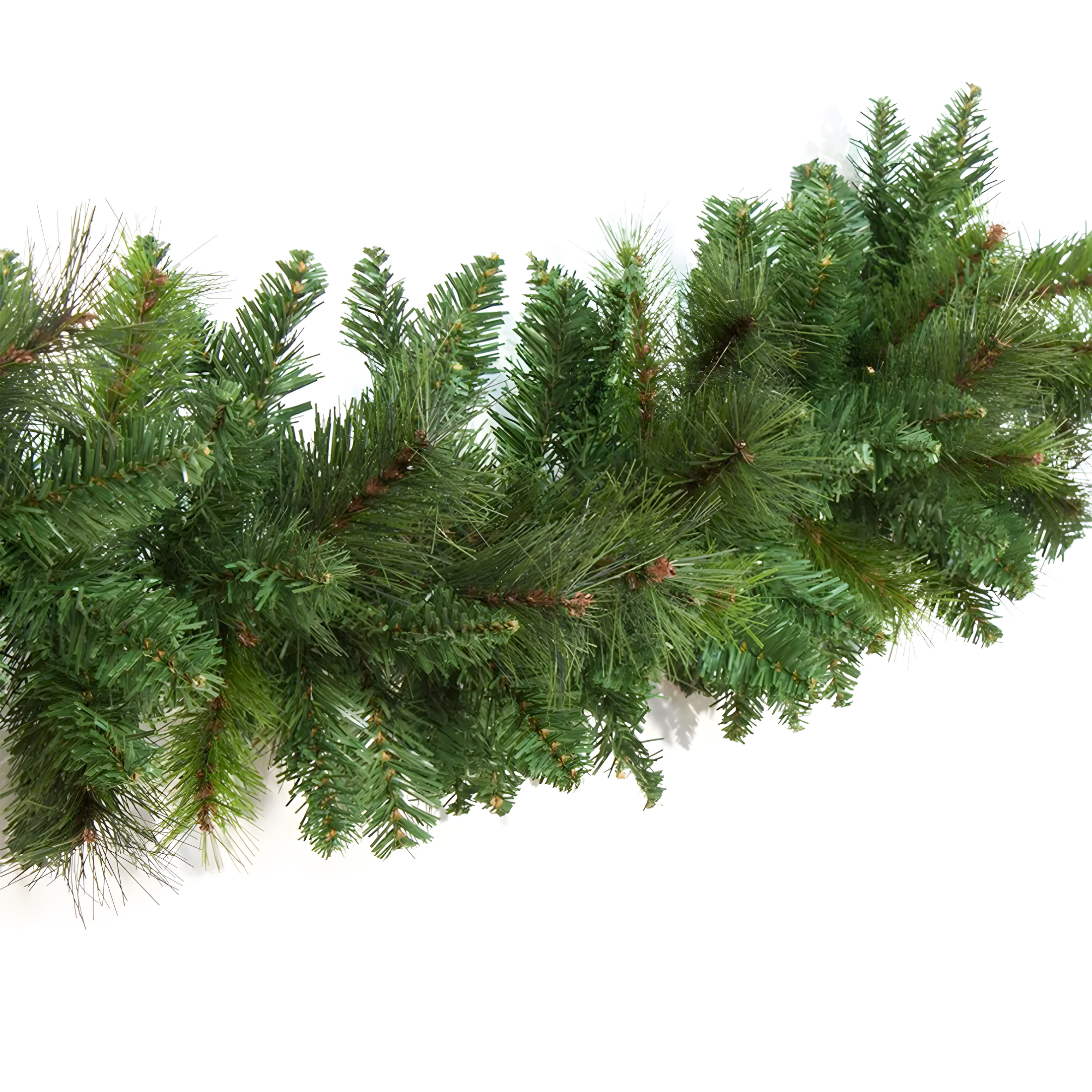 "Eddy" Christmas garland in PVC and PP with pine needle effect, 270 cm festoon