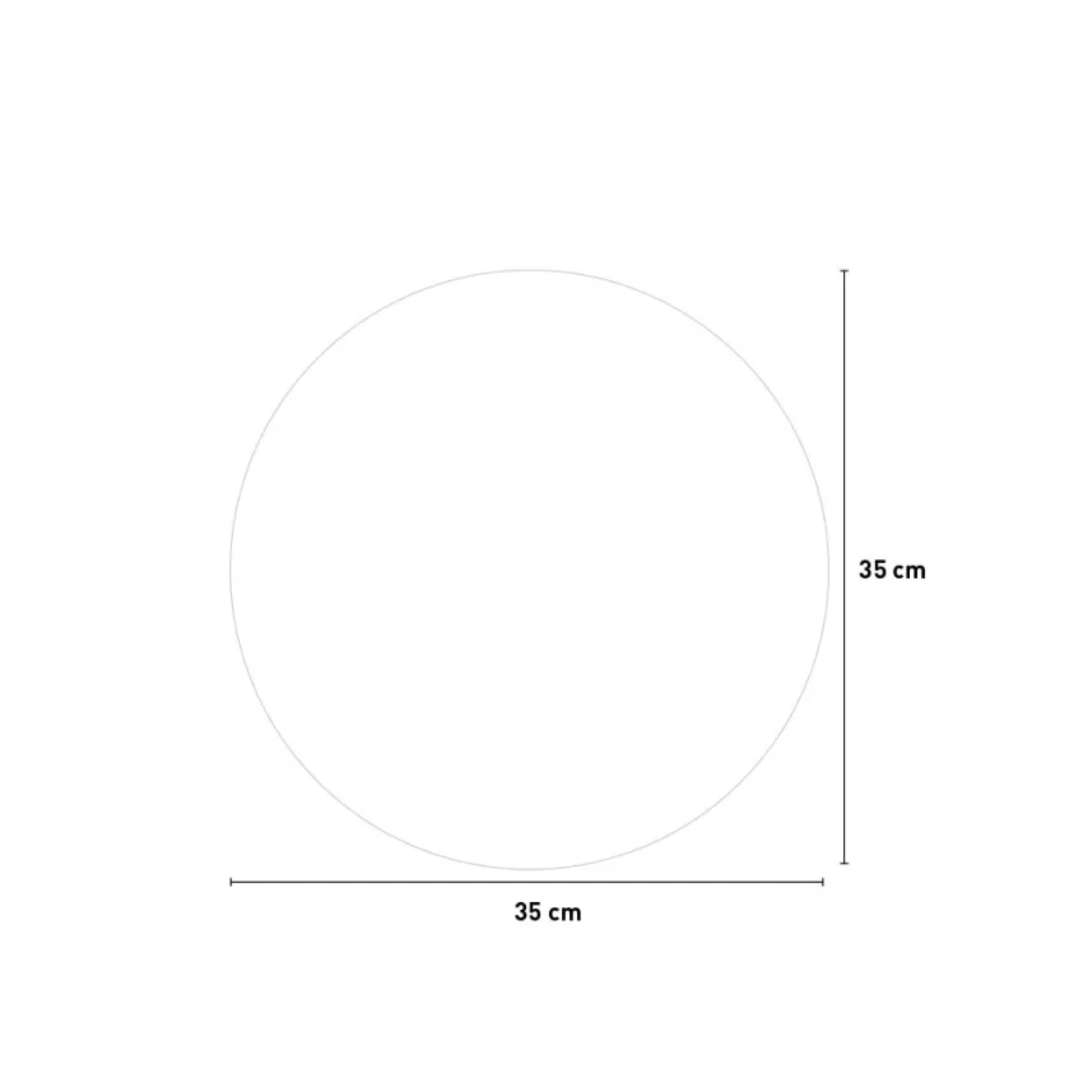 Videl TS Ø35 cm round "Elba" planter trolley with wheels