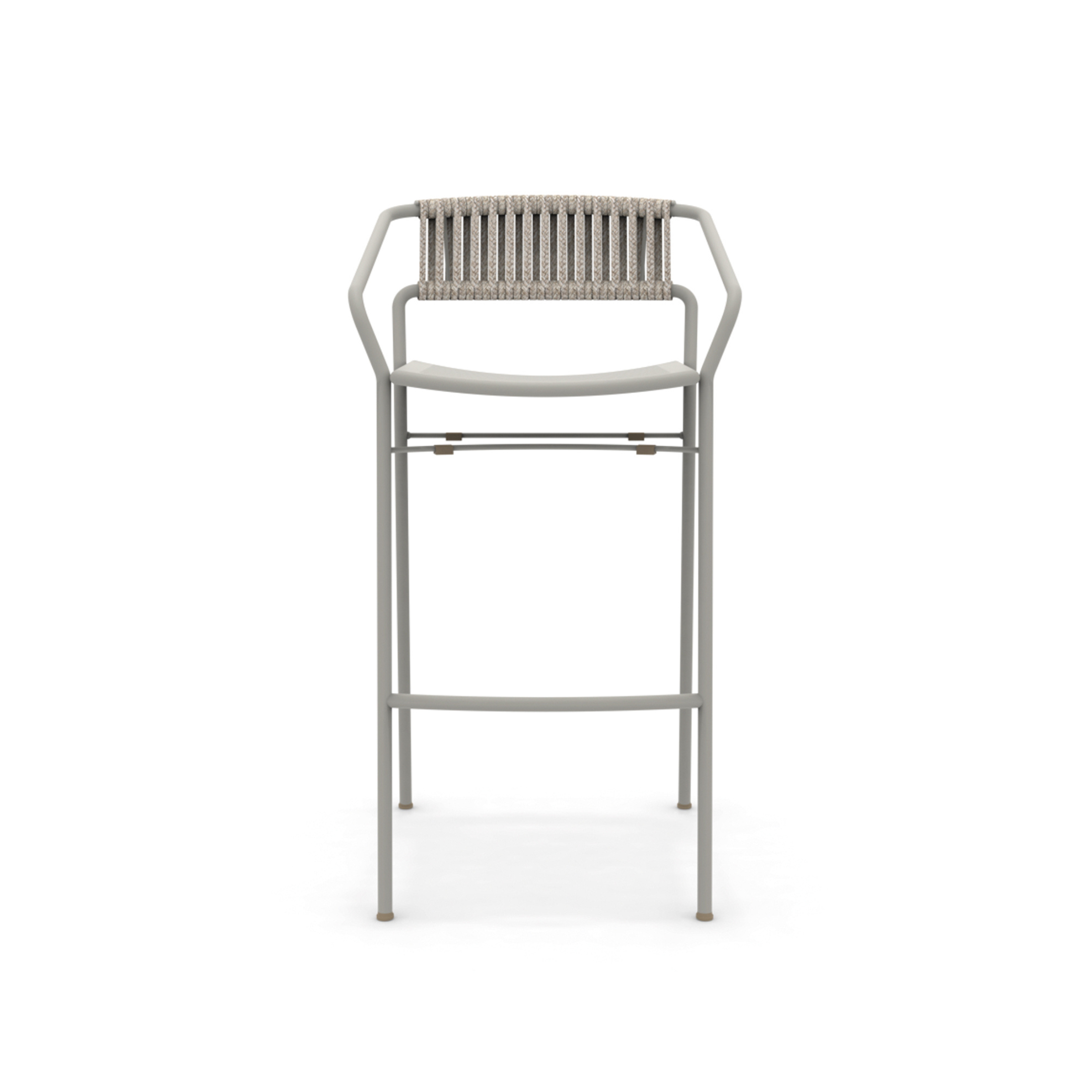 Stackable galvanized metal garden stool "Slot" 54x60 cm 100h
