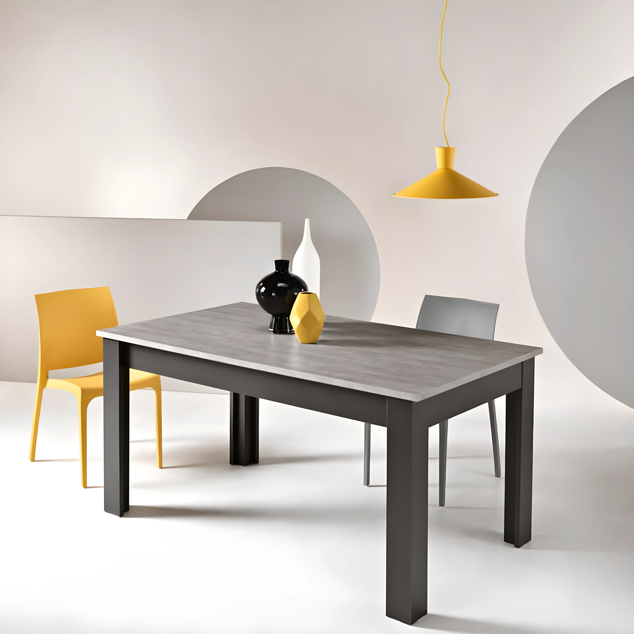 Extendable dining table "Fabiola" modern 160/320x90 cm 75h