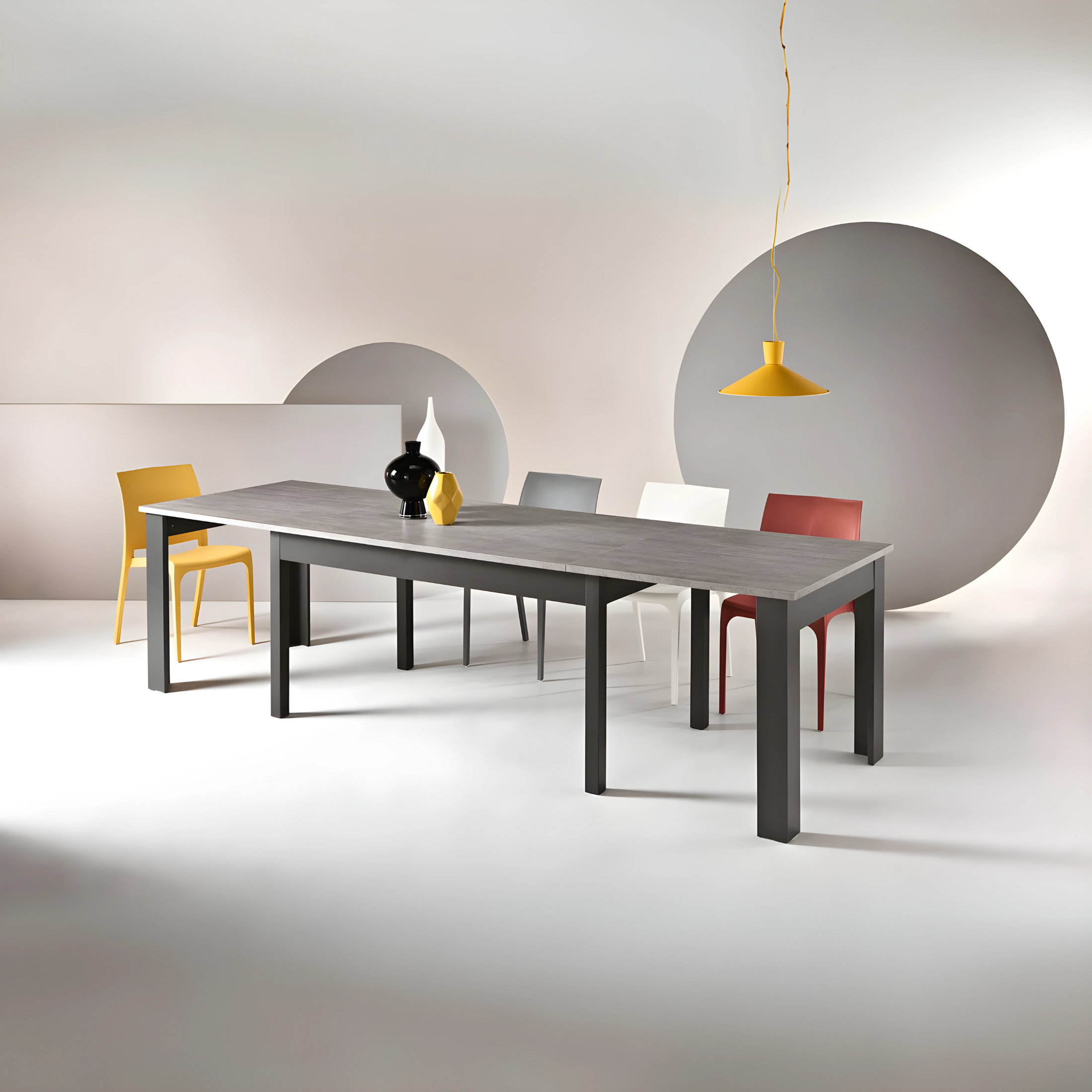 Extendable dining table "Fabiola" modern 160/320x90 cm 75h