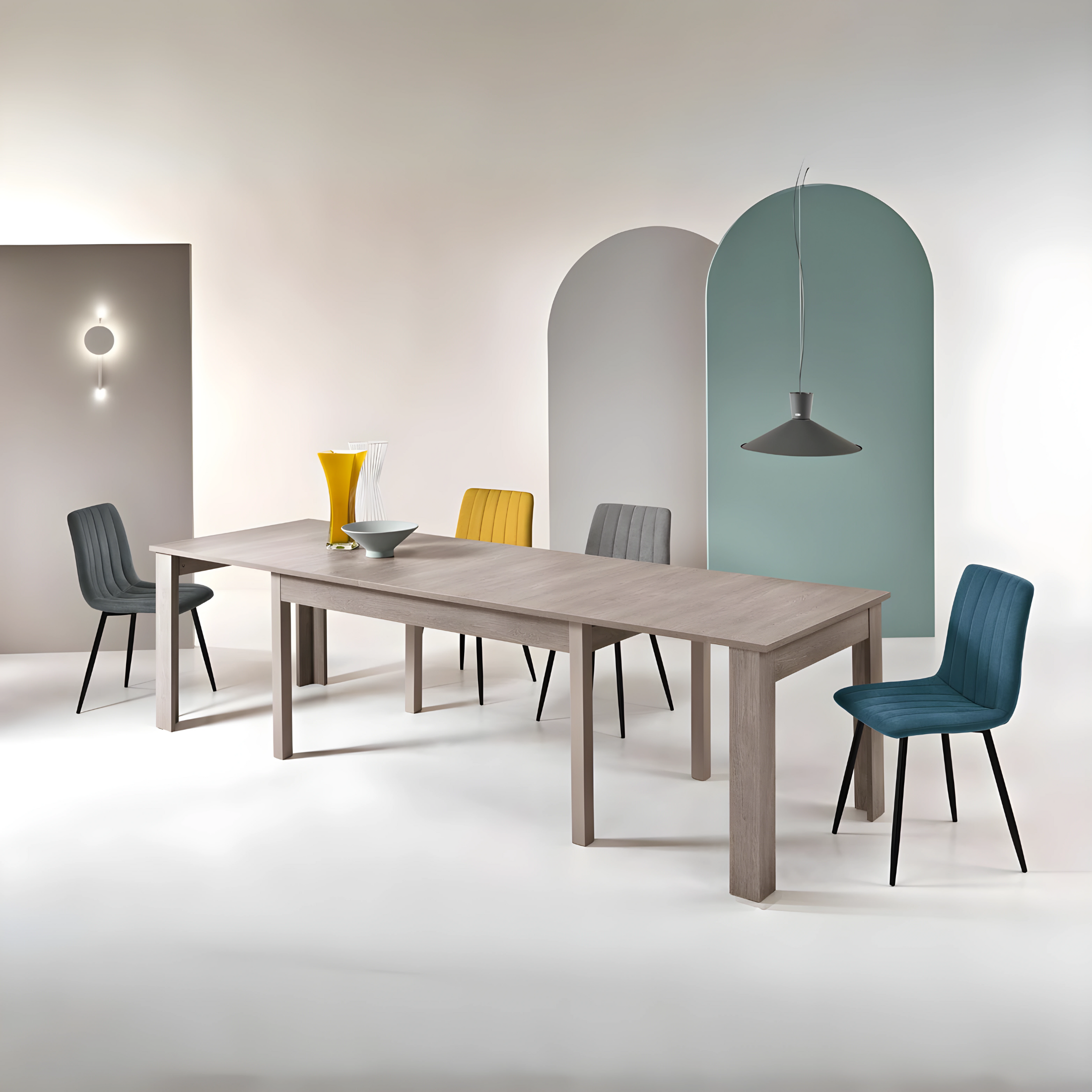 Extendable dining table "Fabiola" modern 160/320x90 cm 75h