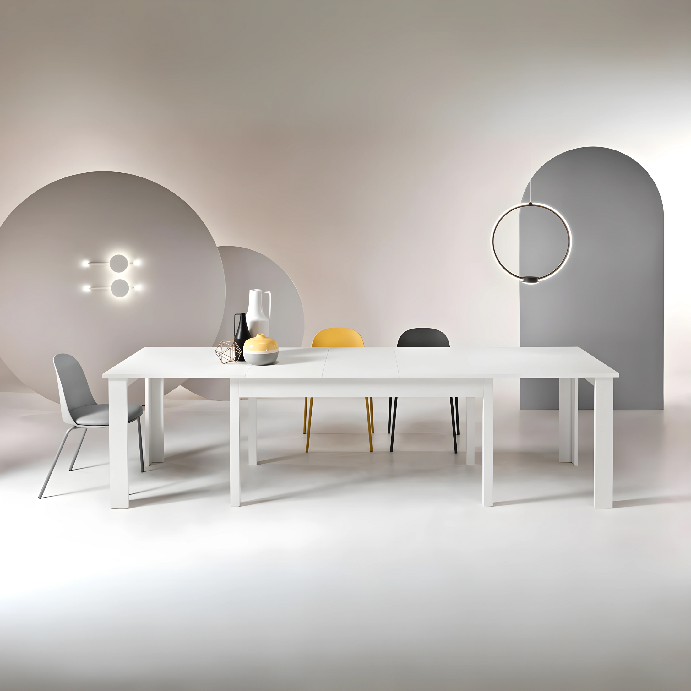 Extendable dining table "Fabiola" modern 160/320x90 cm 75h