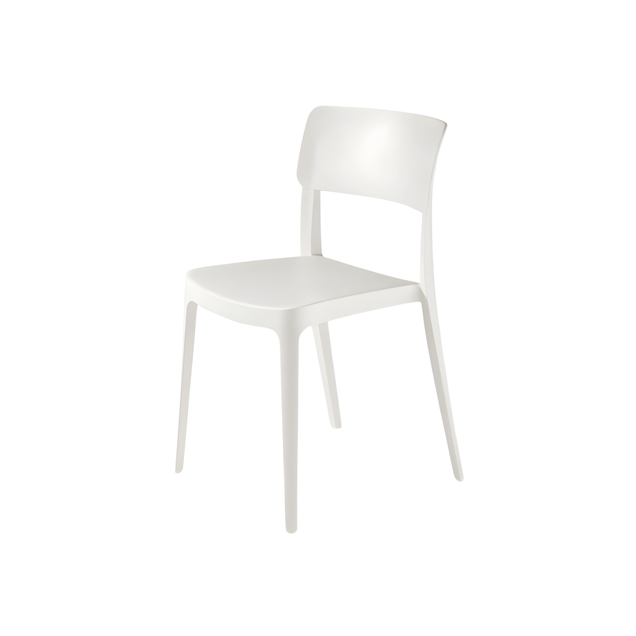 "Maribela" stackable chair set in polypropylene, 50x51 cm, 81h