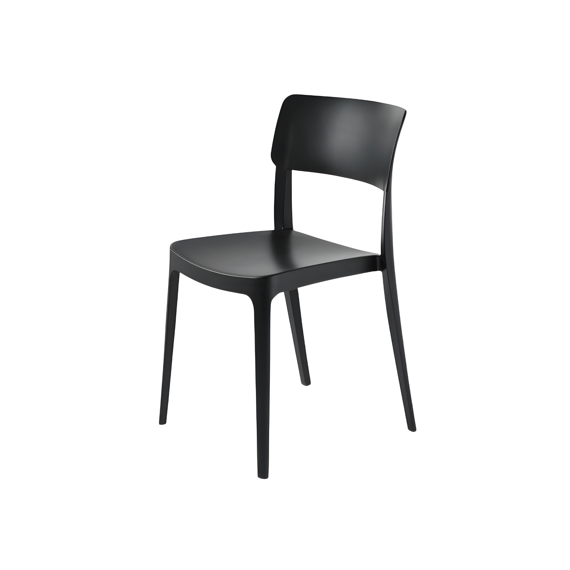"Maribela" stackable chair set in polypropylene, 50x51 cm, 81h