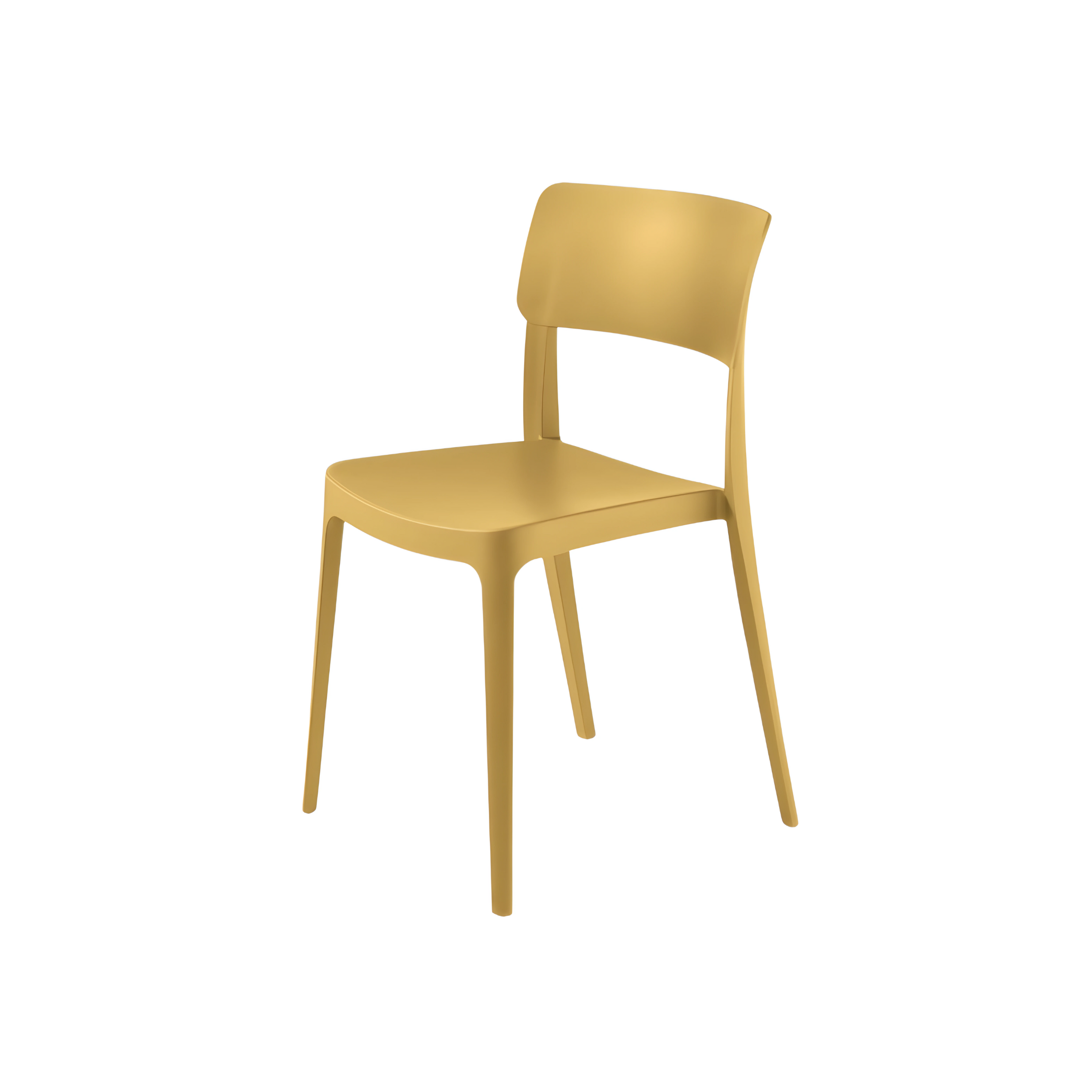 "Maribela" stackable chair set in polypropylene, 50x51 cm, 81h