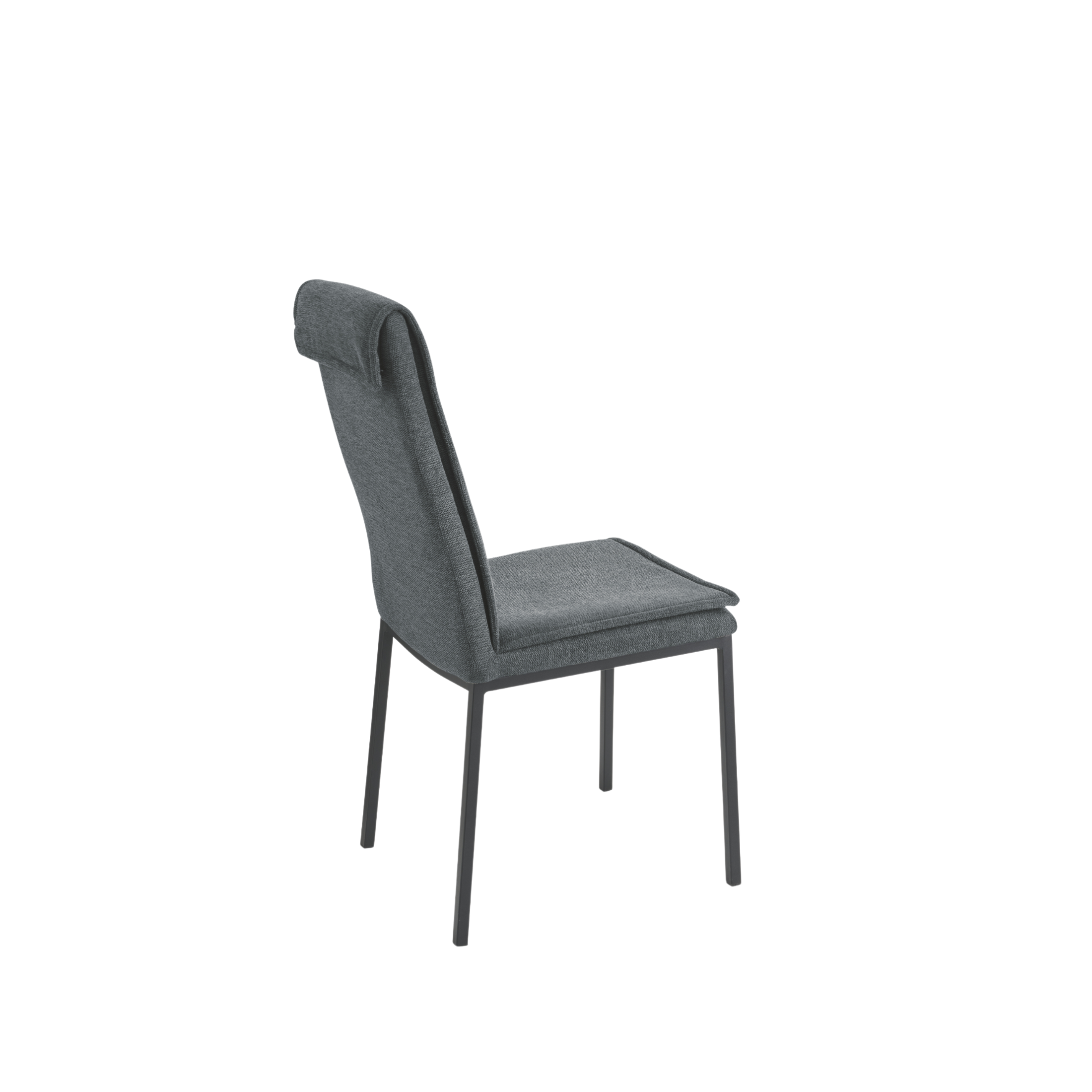 Set of "Lymba" padded dining chairs with metal frame, 45x60 cm, 98h