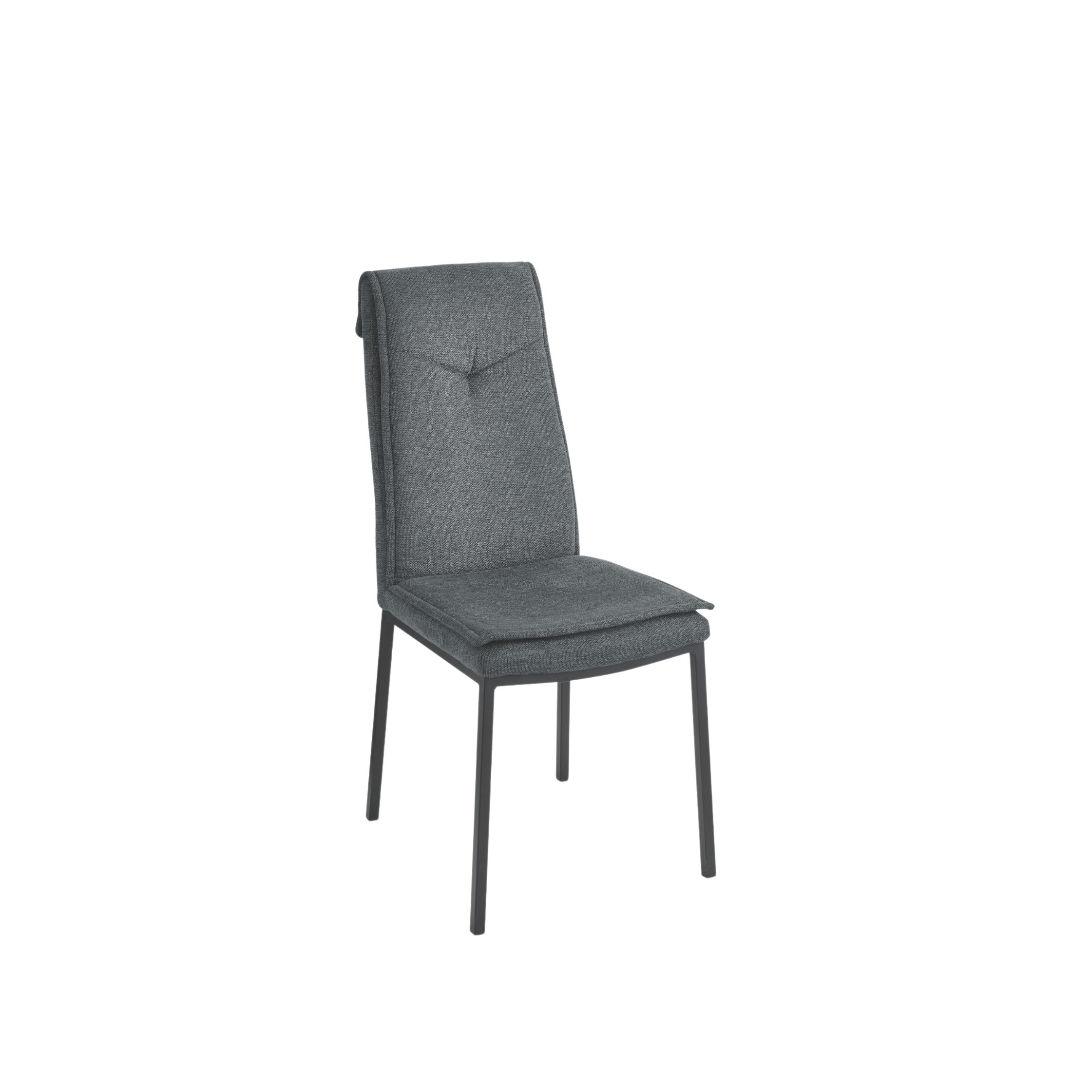Set of "Lymba" padded dining chairs with metal frame, 45x60 cm, 98h