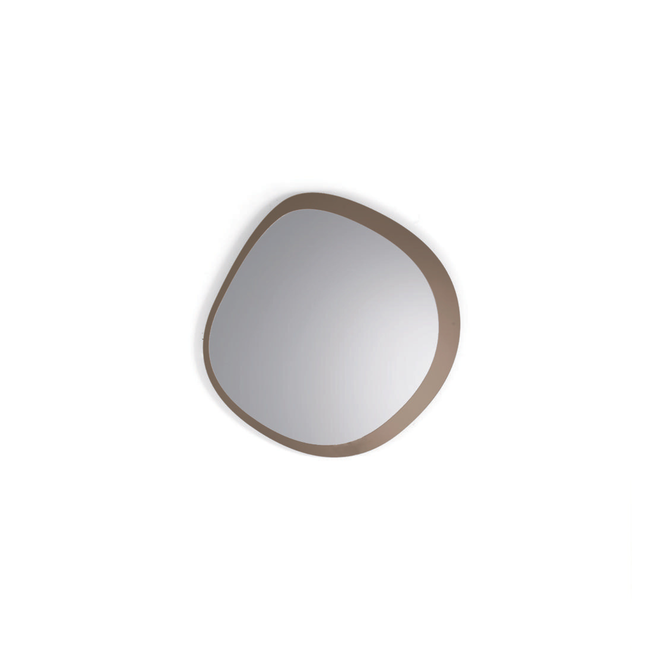 Modern wall mirror "Shiva" with double-layer shaped frame
