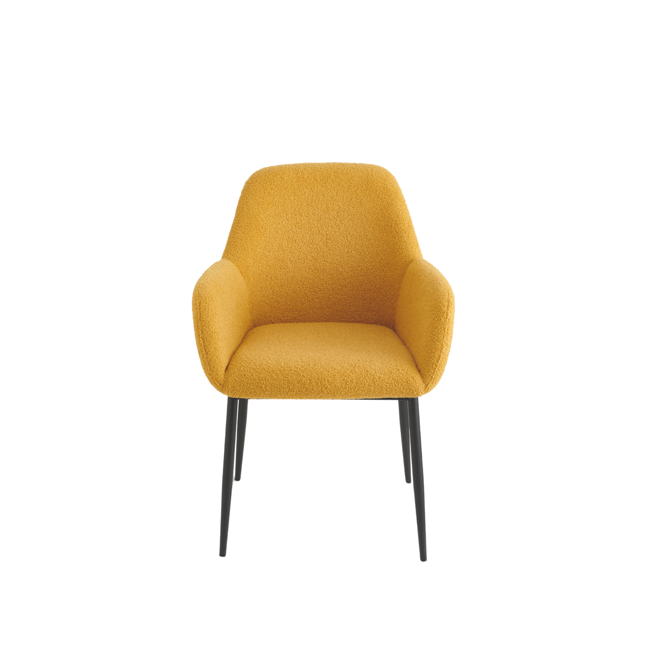 Set of "Tessandro" dining chairs in padded fabric, 60x62 cm, 85 cm high.