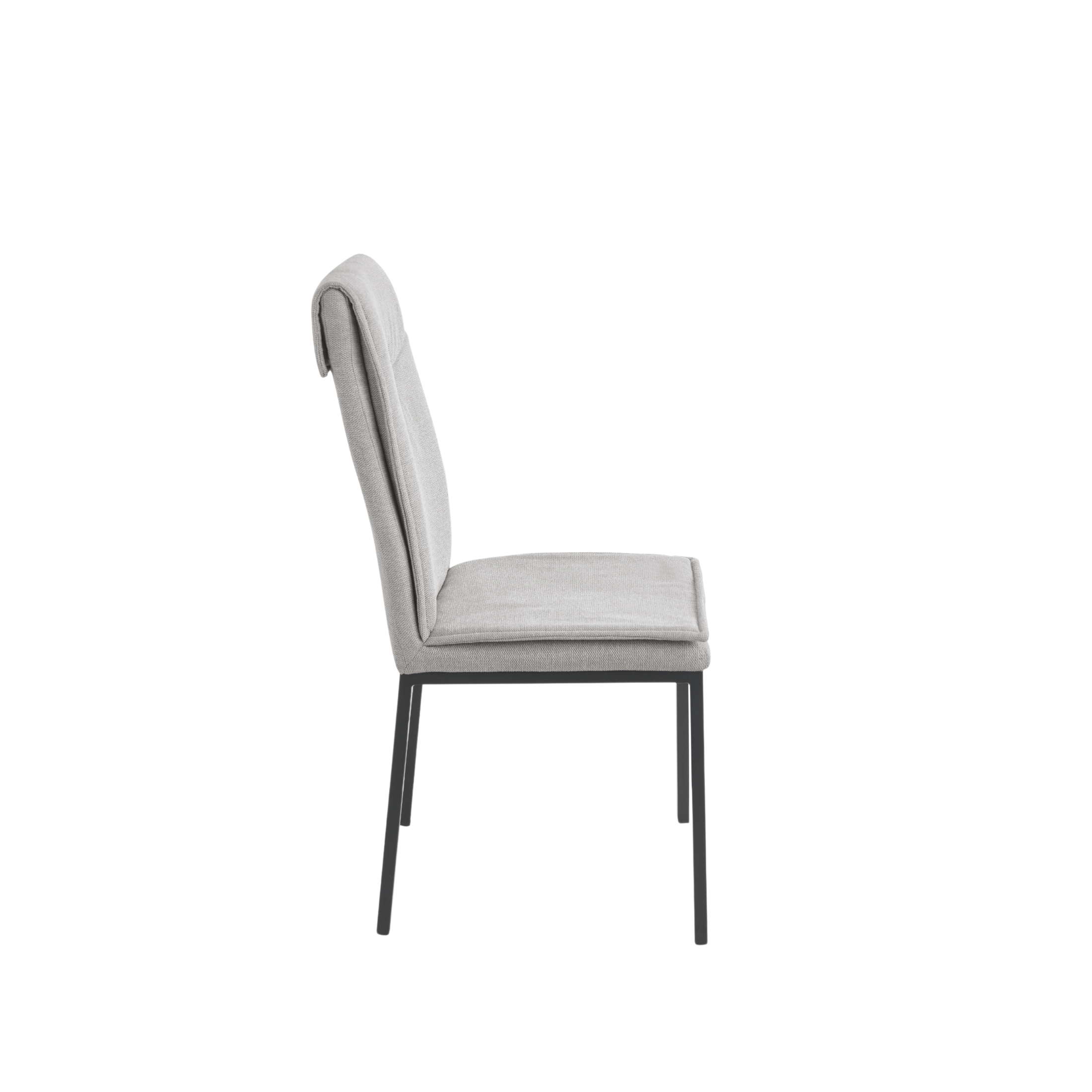 Set of "Lymba" padded dining chairs with metal frame, 45x60 cm, 98h