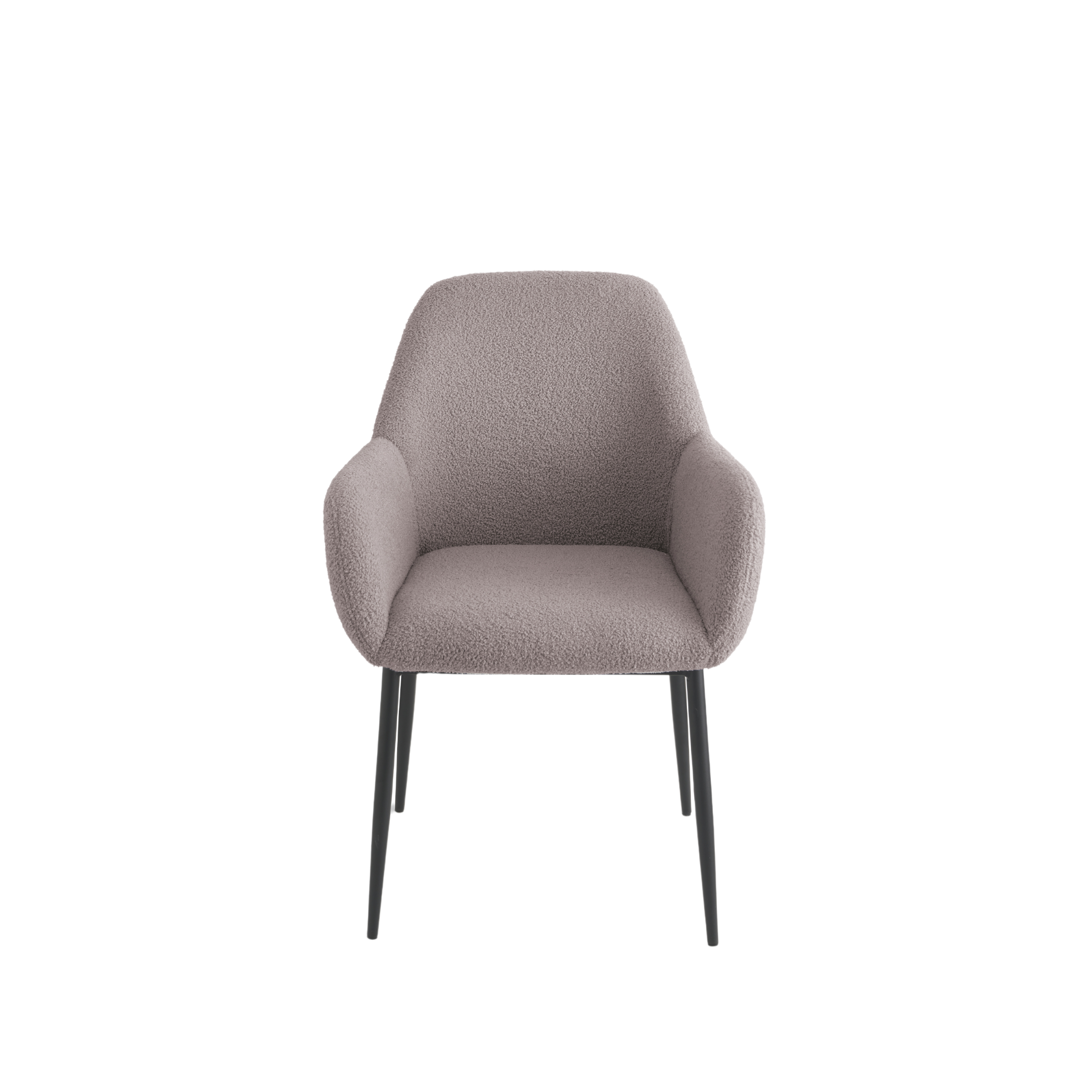 Set of "Tessandro" dining chairs in padded fabric, 60x62 cm, 85 cm high.