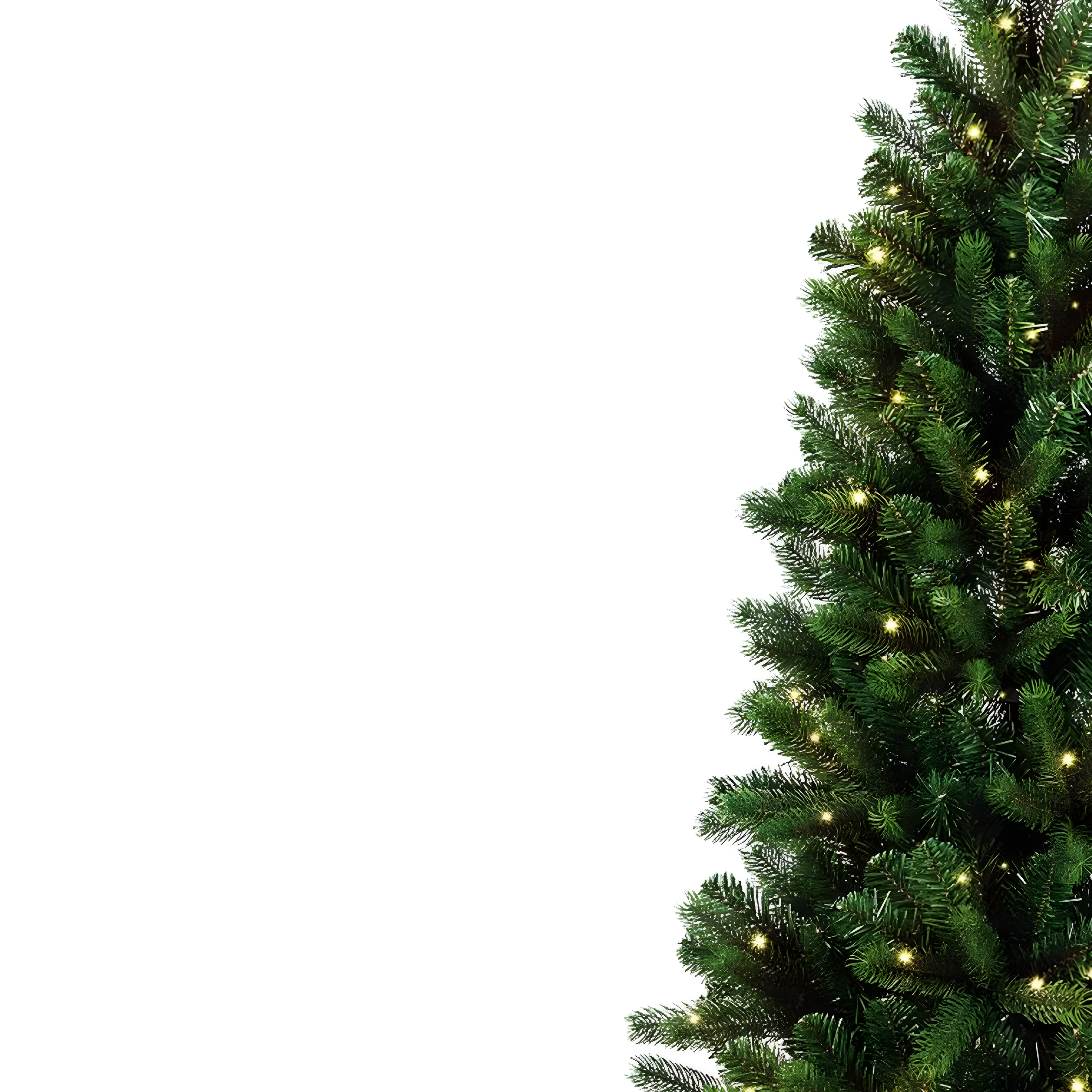 Slim "Gioia" Christmas tree with LED lights made of high-quality PVC.