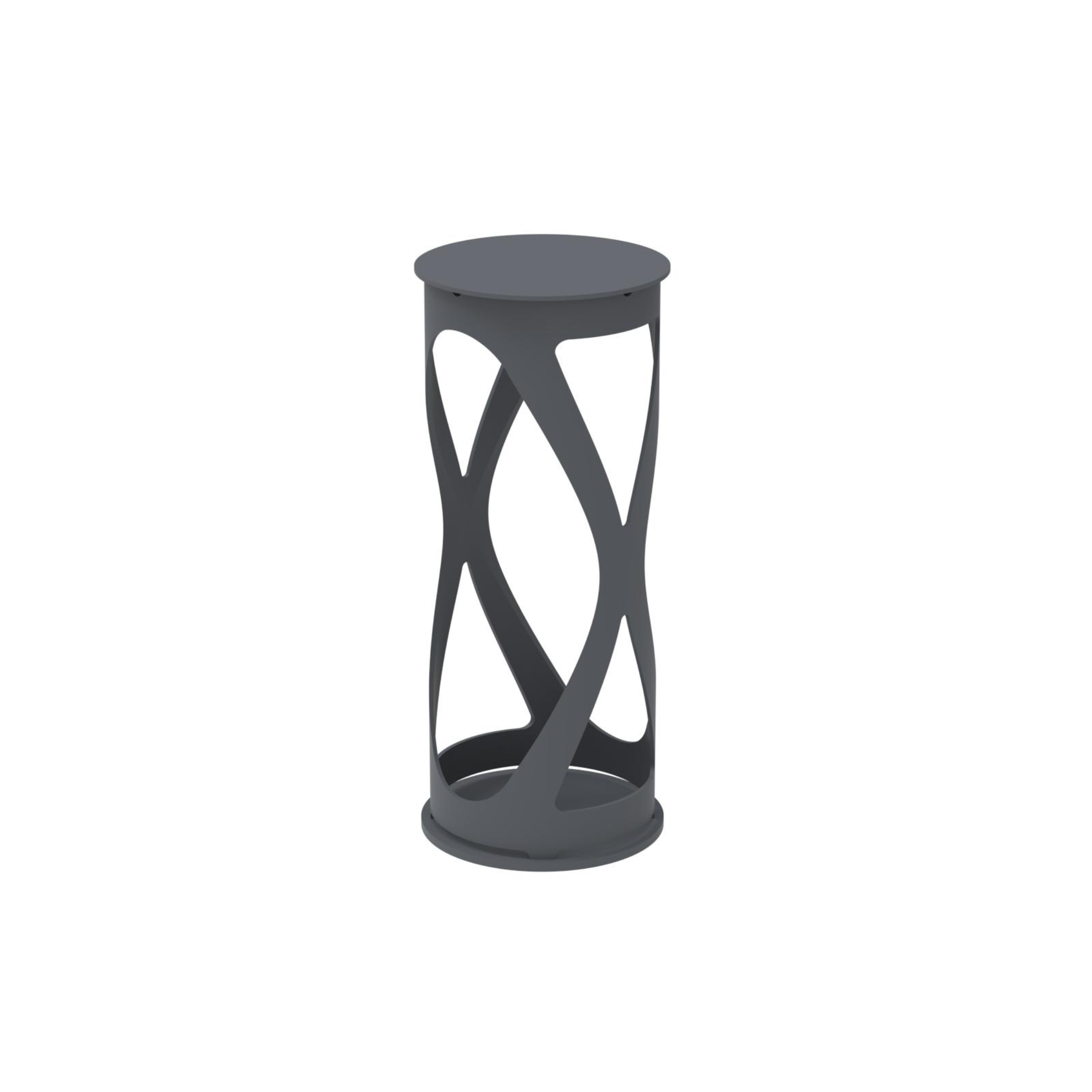 "Luna" rechargeable outdoor metal table lamp, 12x12 cm, 26 hours