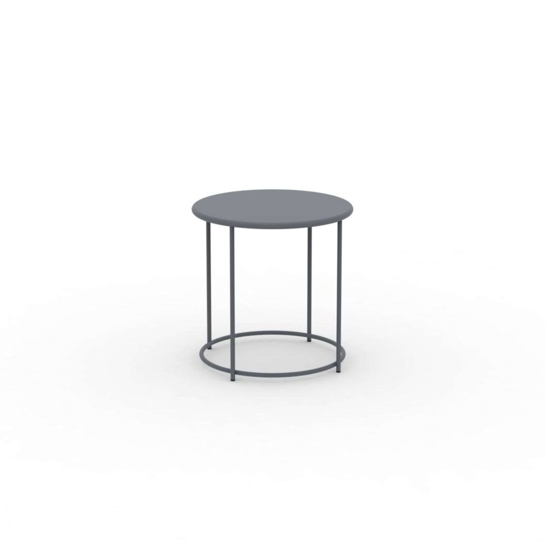 "Daisy" round metal coffee table for the garden, height 45 cm