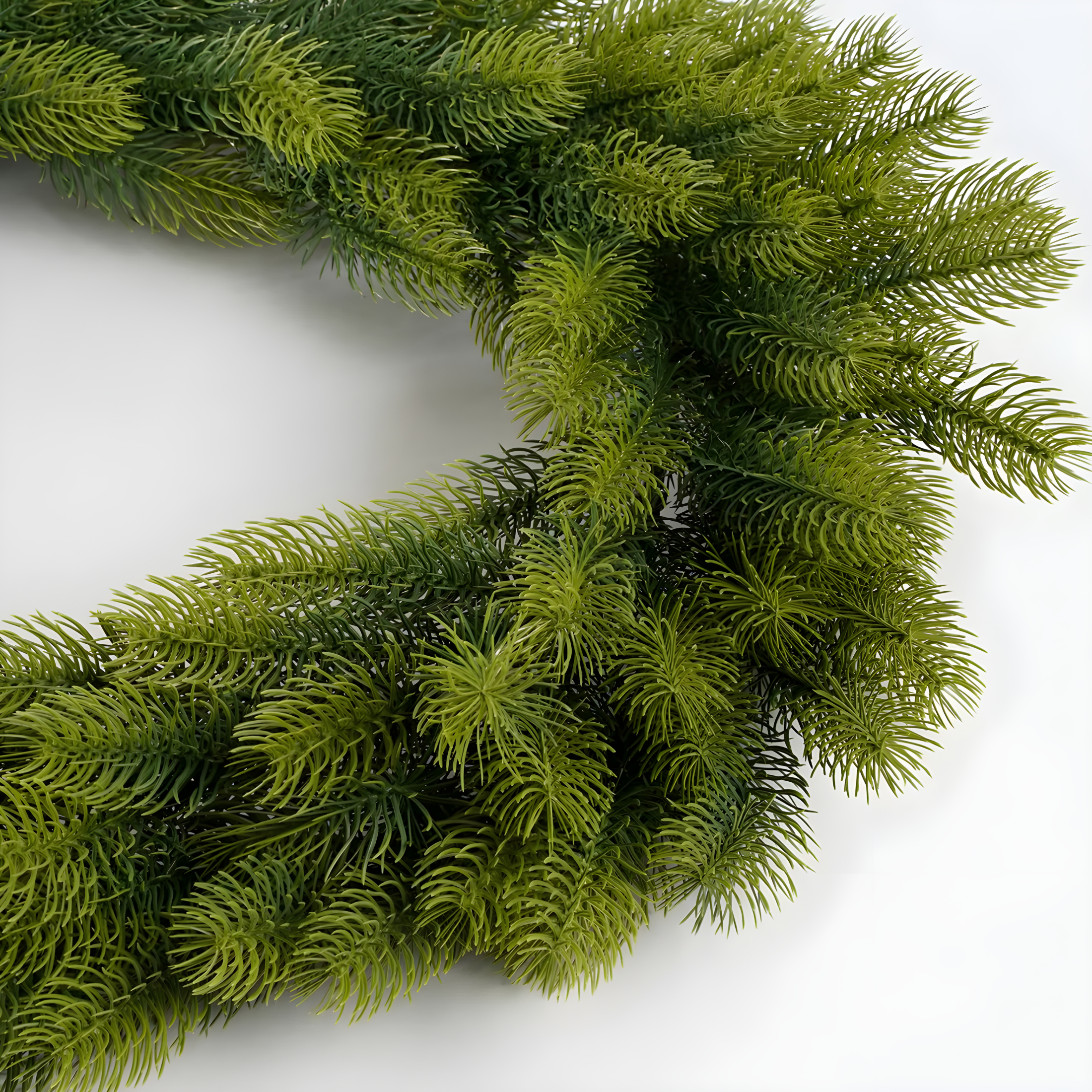 Round wreath Christmas garland "Jingle" in PE 100% Real Touch Ø 45 cm