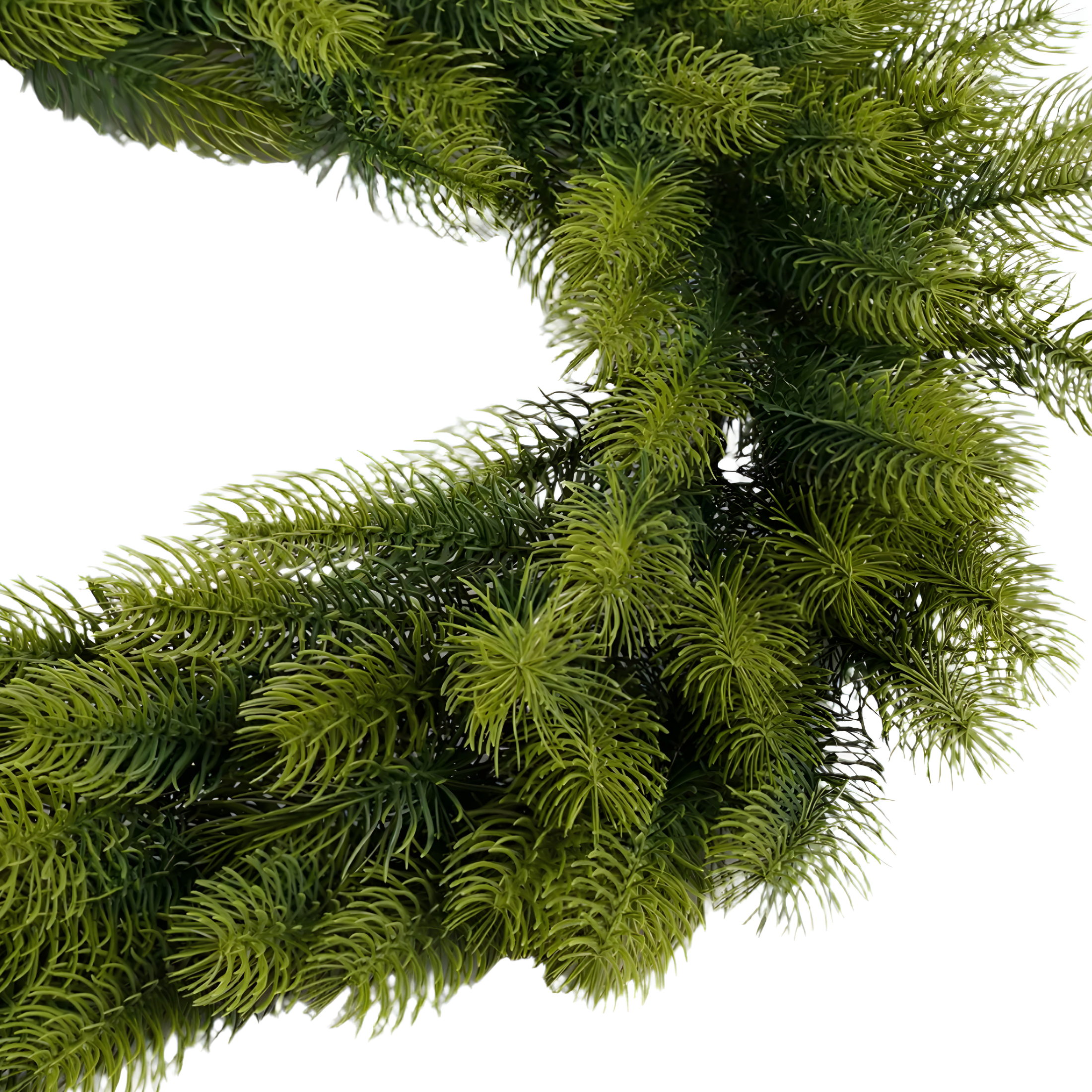 Round wreath Christmas garland "Jingle" in PE 100% Real Touch Ø 45 cm